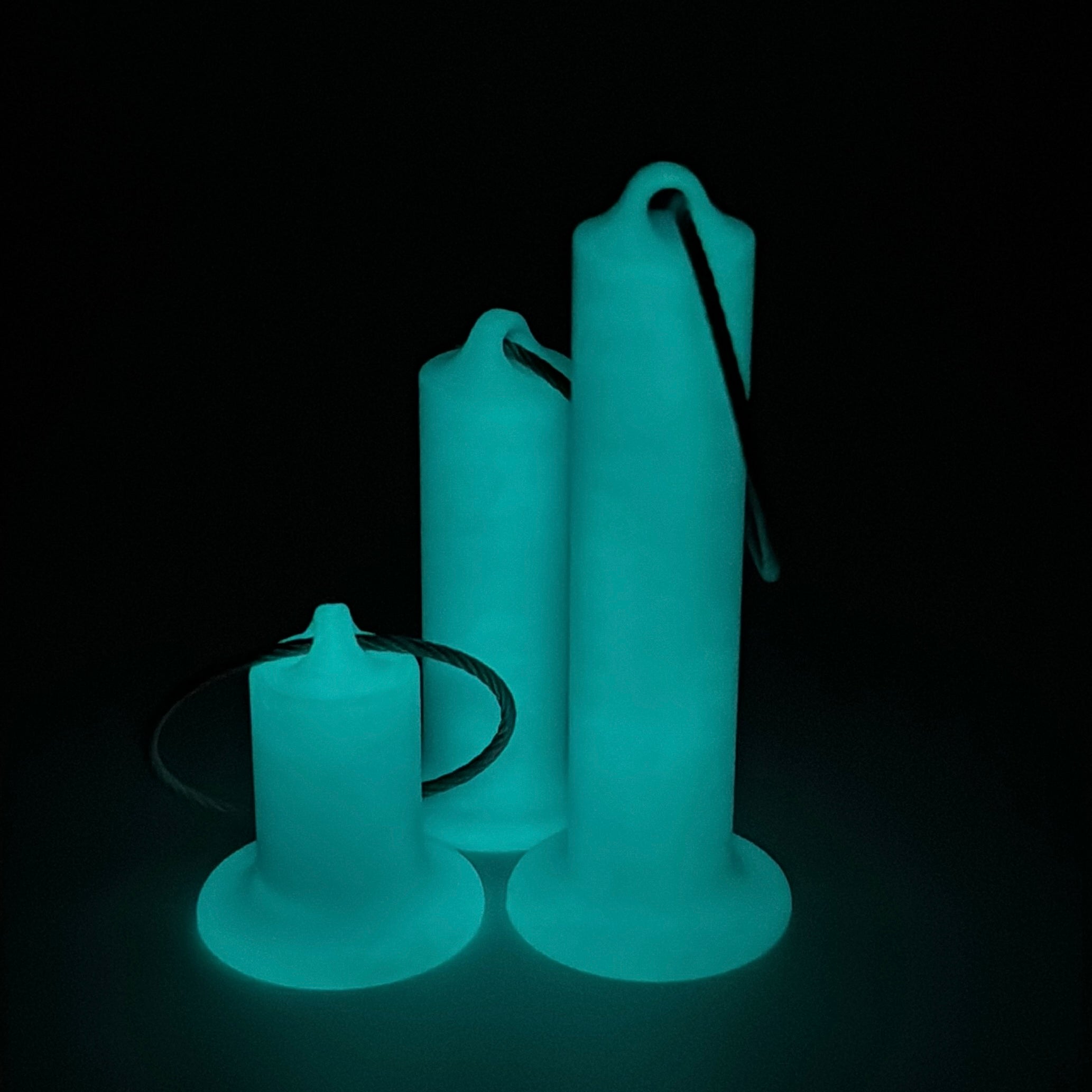 a compact blue glow teal roll holder to hold and tape and coban for EMS, paramedics, EMT's, nurses, flightmed, vetmed, and athletic trainers