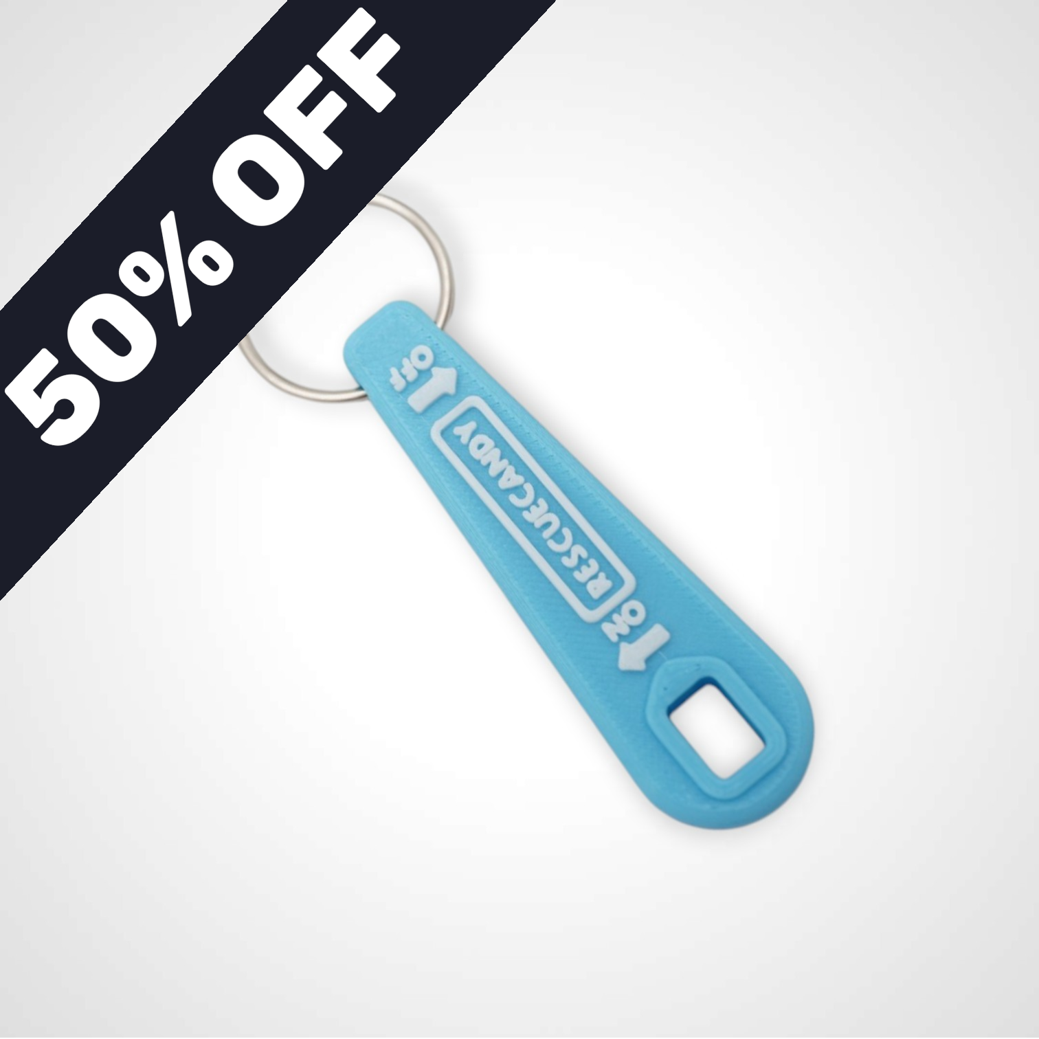 MISPRINT Mini Blue Glow Teal Oxygen Wrench