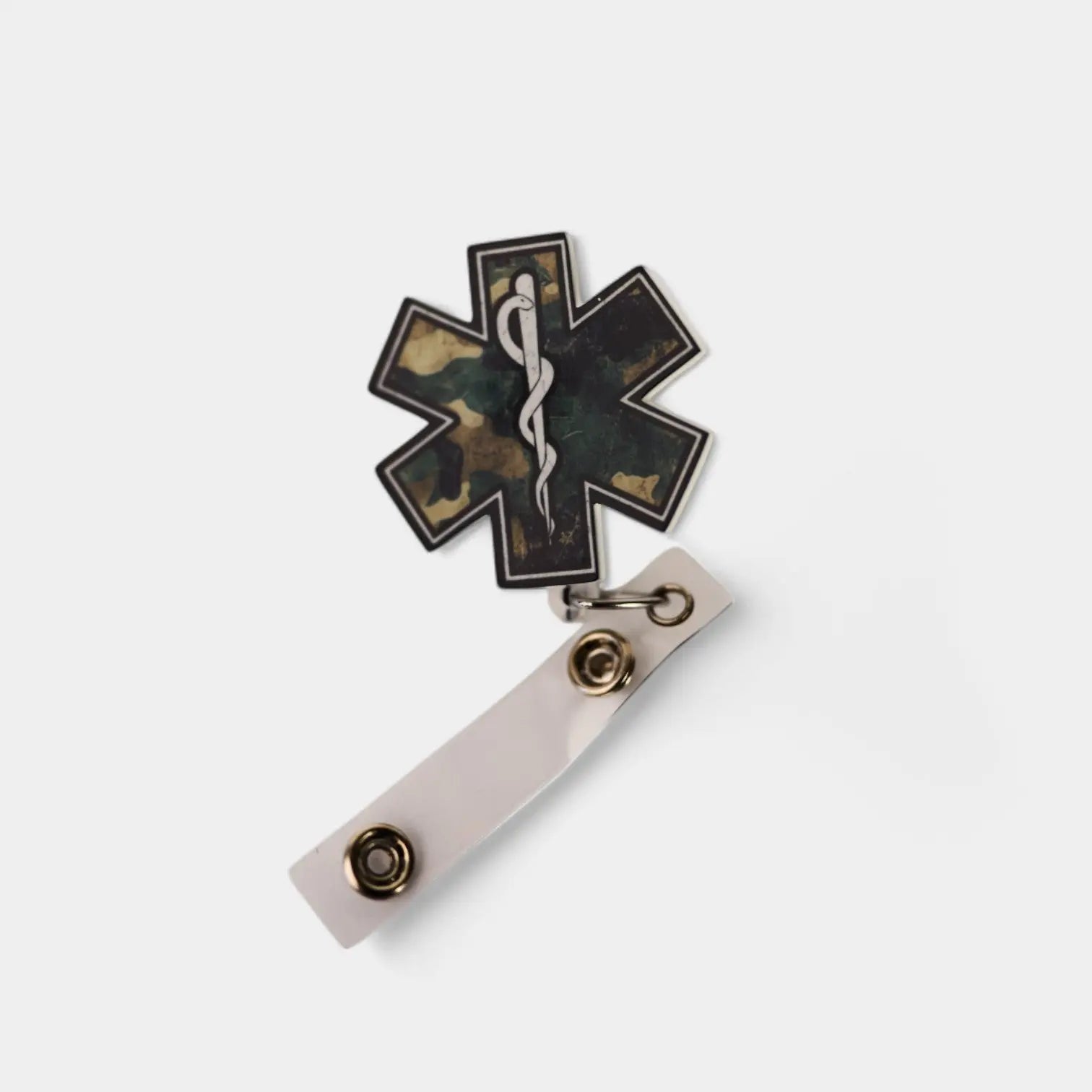 Camo Star of Life Badge Reel - Rescue Candy