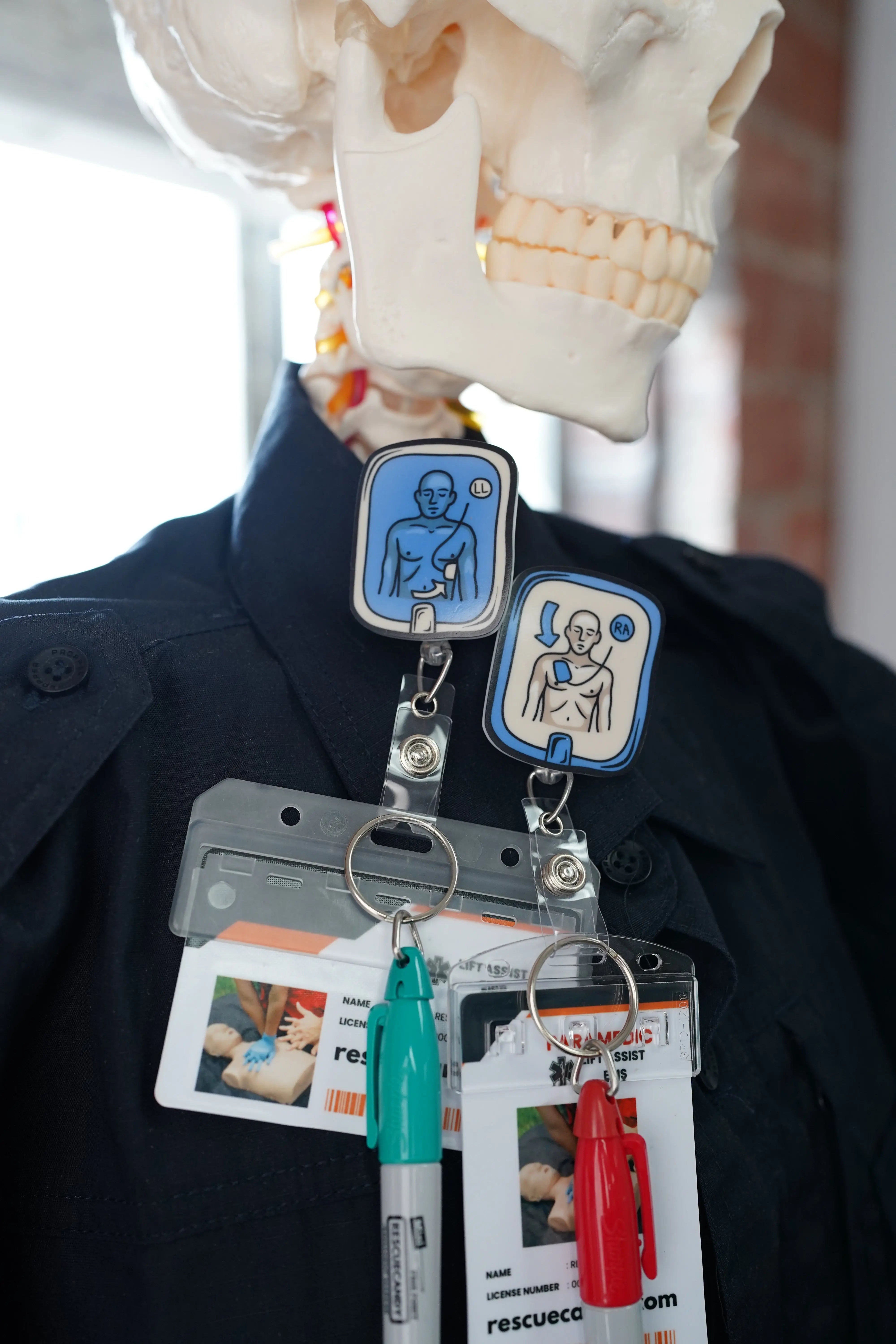 AED Pads Partner Badge Reels - Rescue Candy