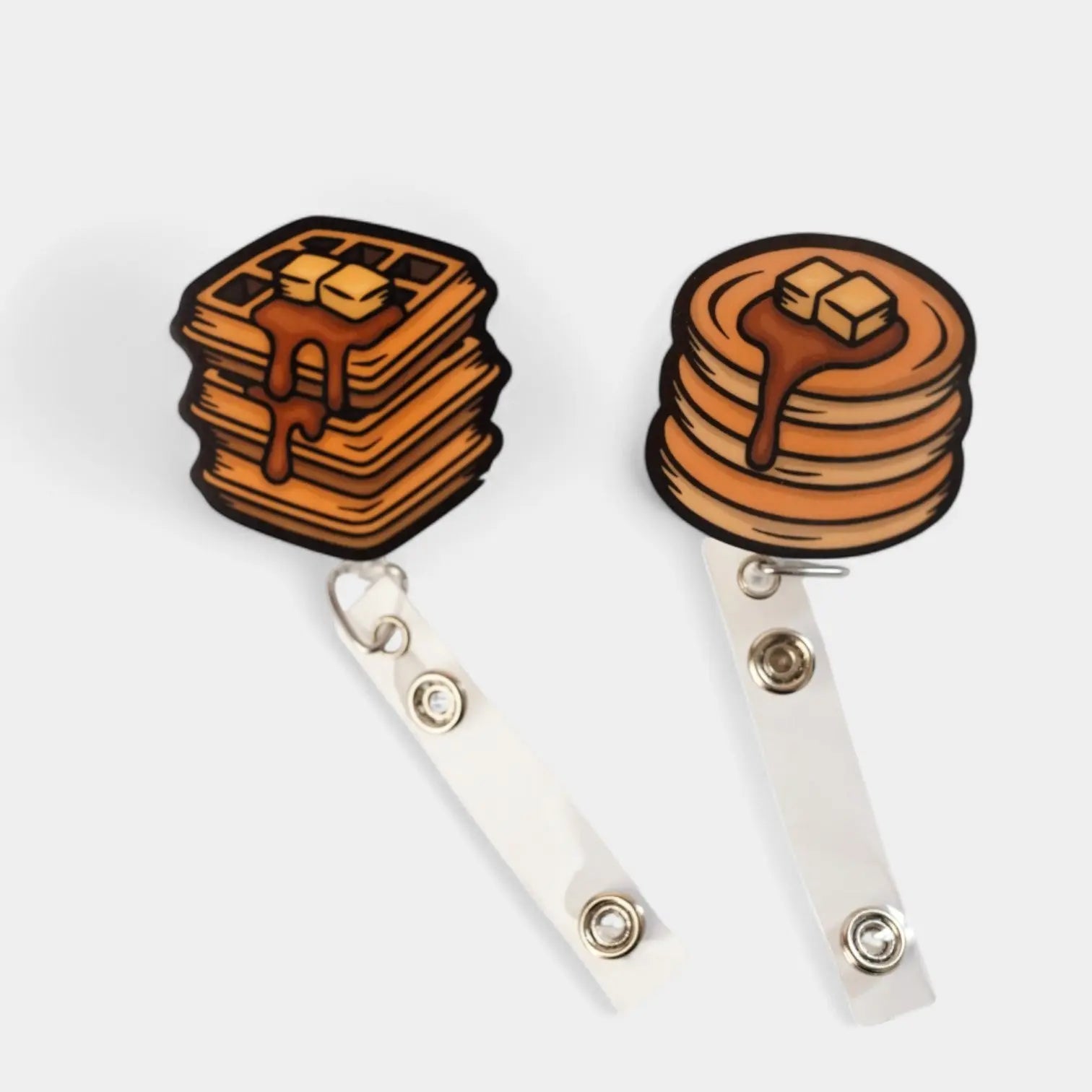 Waffle and Pancake Partner Badge Reels - Rescue Candy