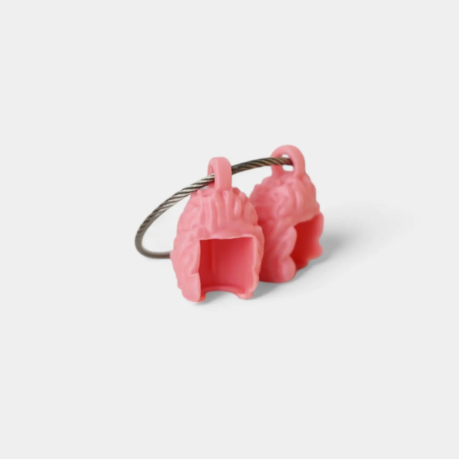 Pink Glow Orange Brain Cap Clip 2-pack - Rescue Candy