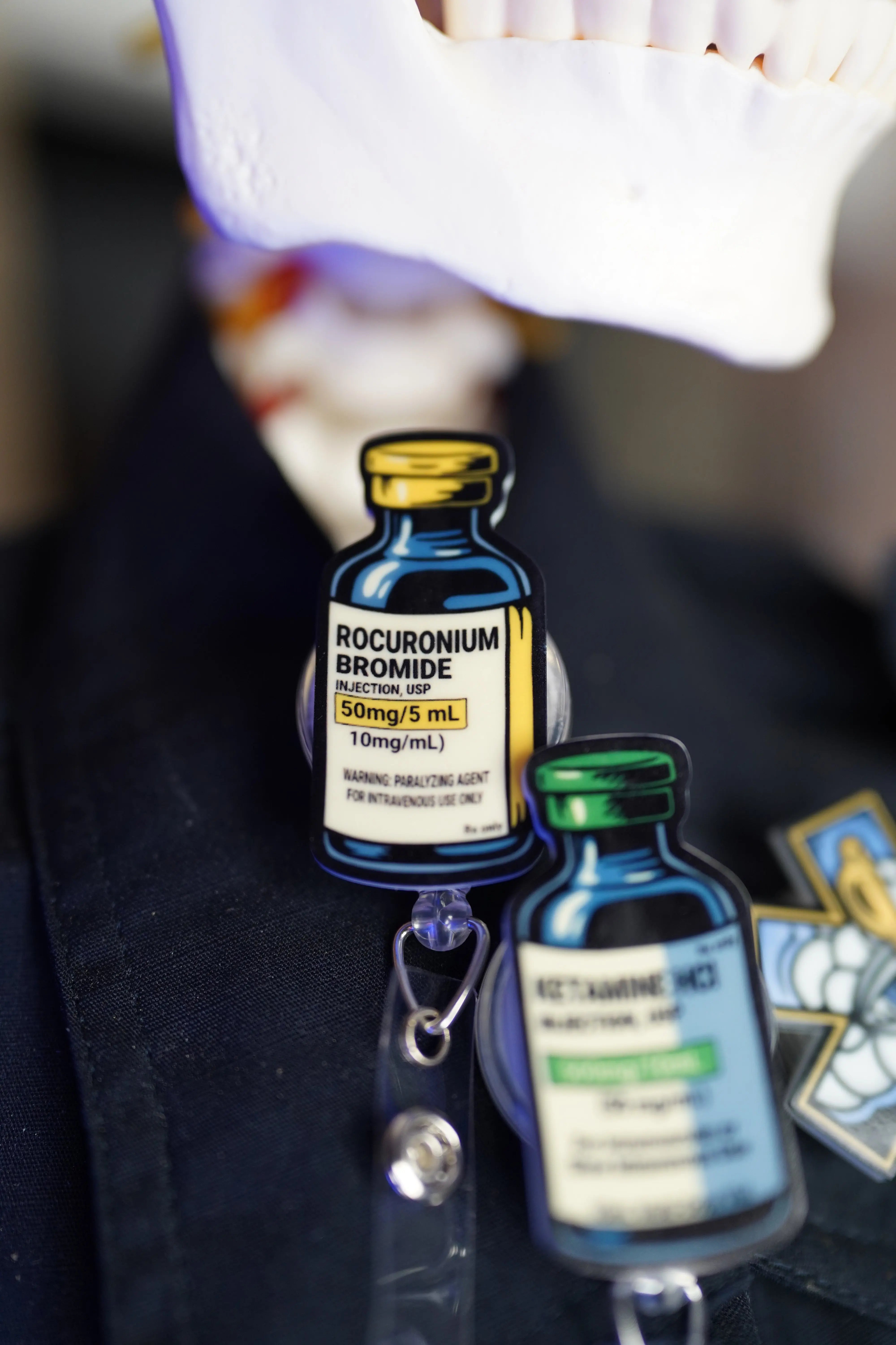 Ketamine and Roc Vials Partner Badge Reels - Rescue Candy