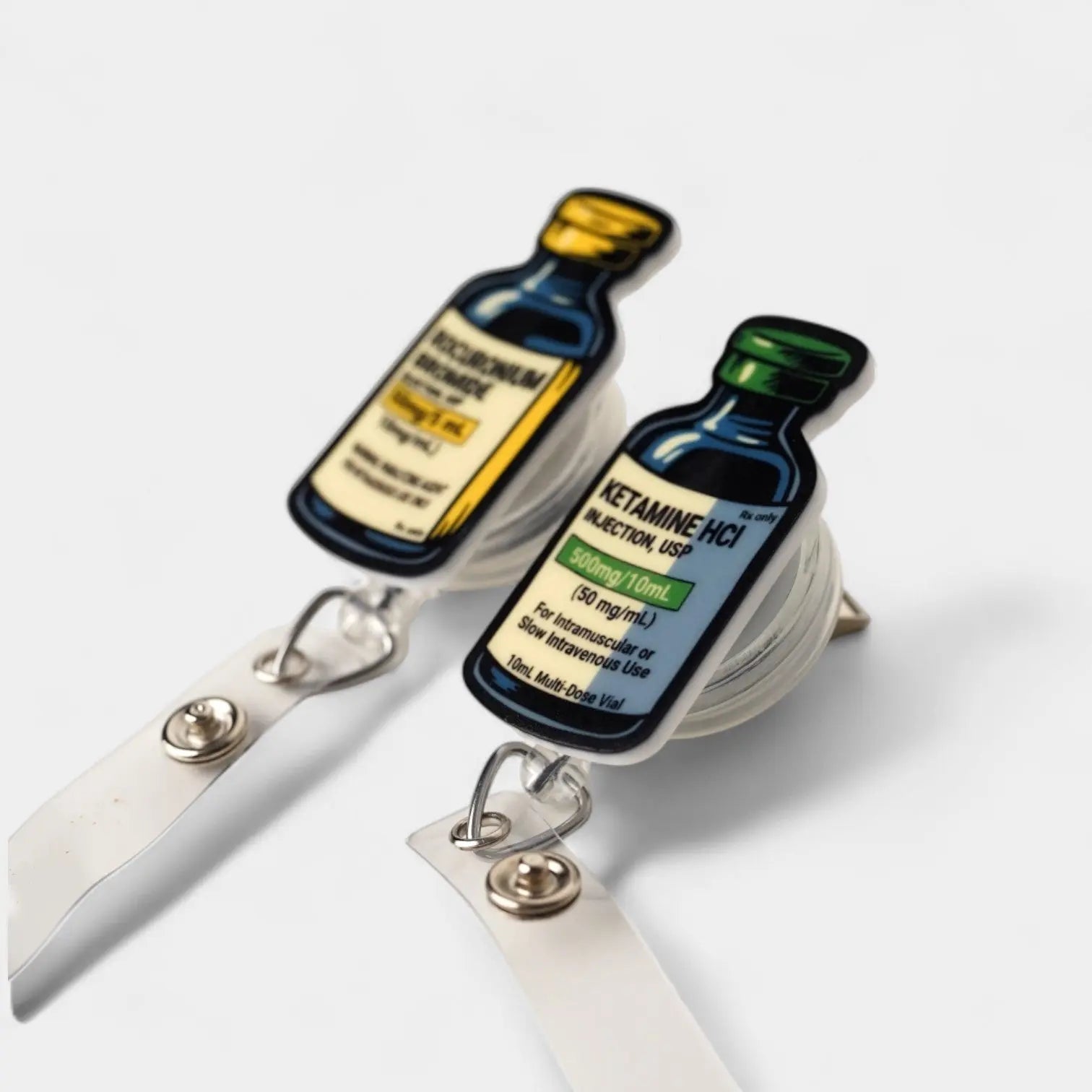 Ketamine and Roc Vials Partner Badge Reels - Rescue Candy