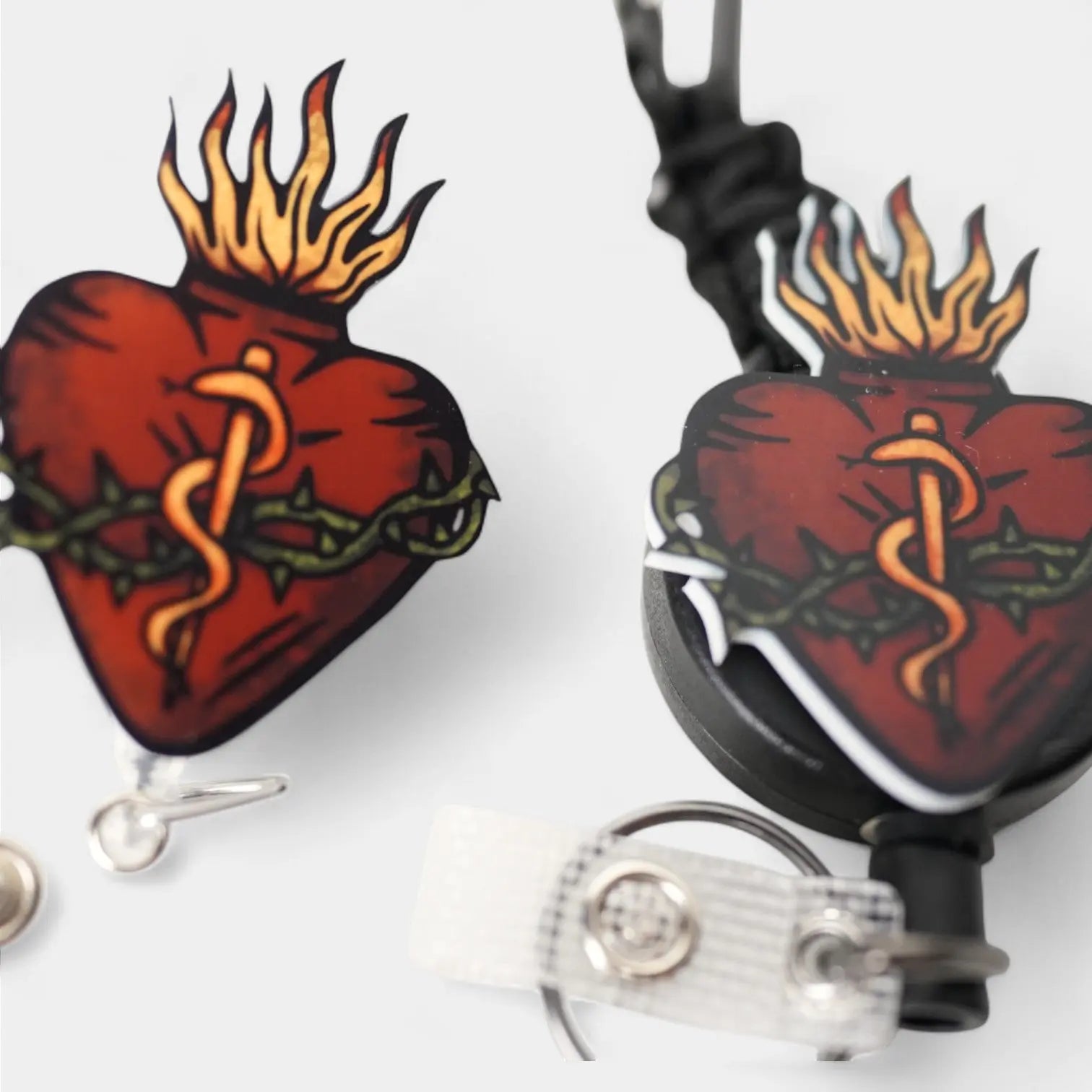 Sacred Heart Badge Reel - Rescue Candy