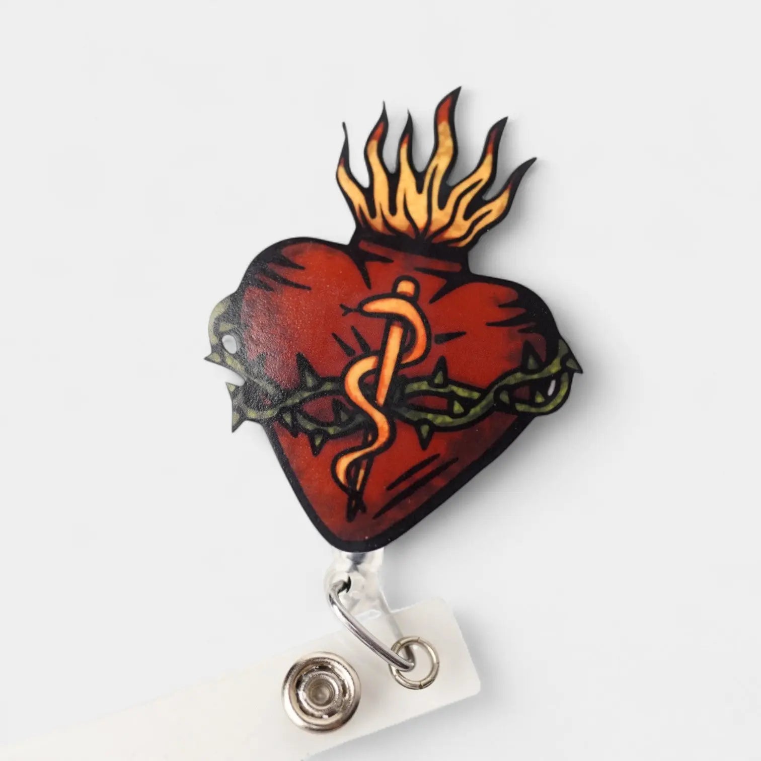 Sacred Heart Badge Reel - Rescue Candy