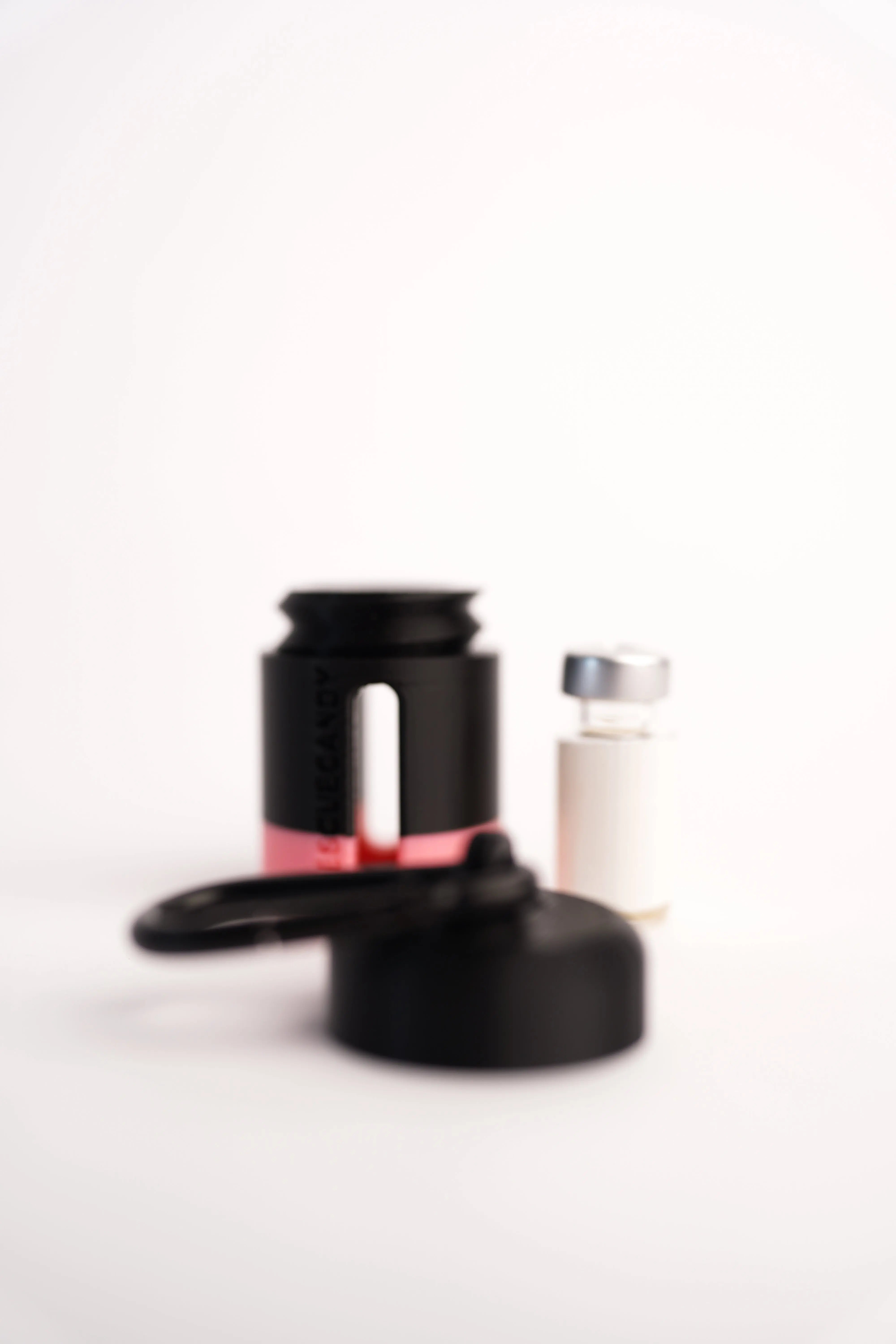 Black Glow Pink Stripe Vial Vault - Rescue Candy