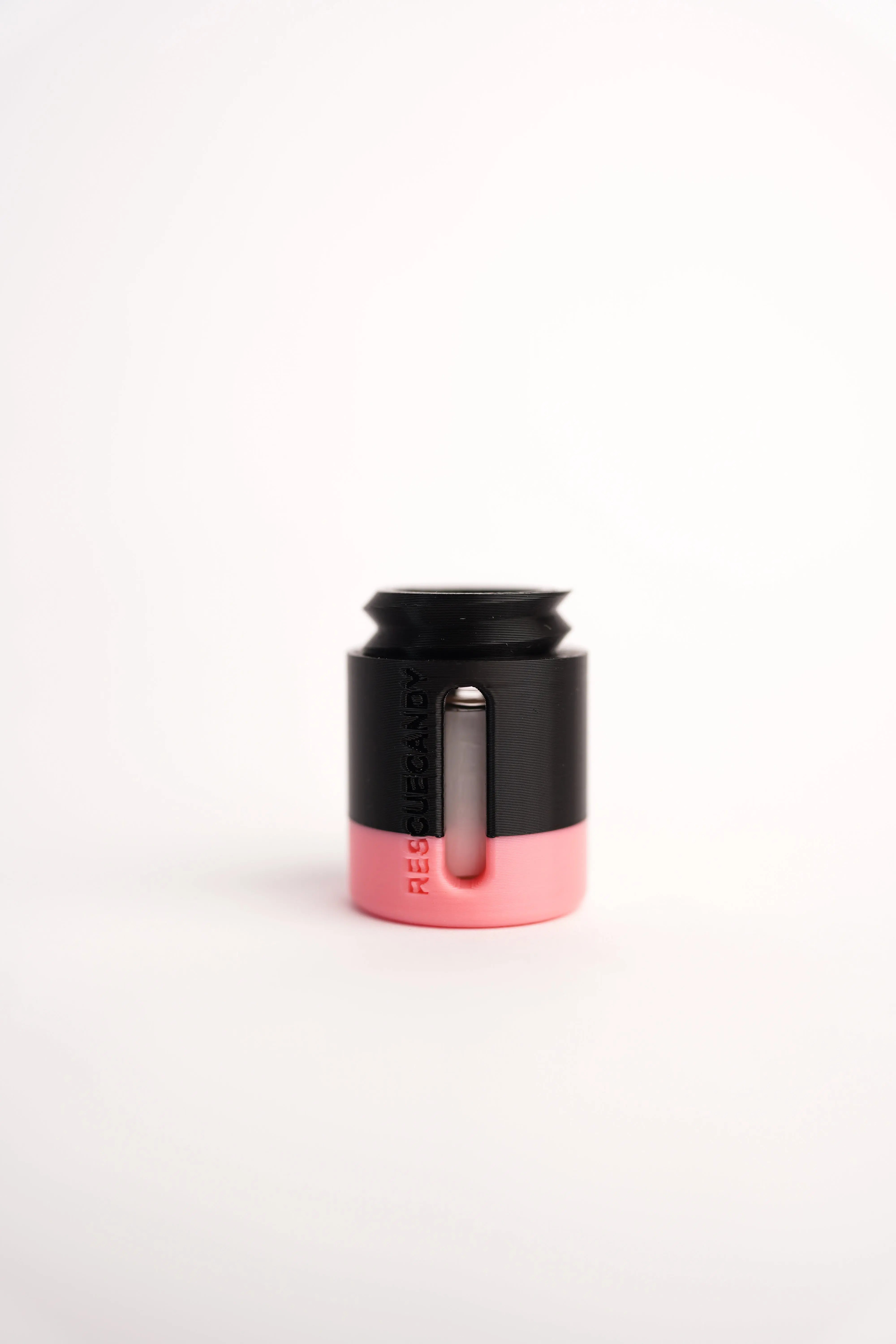 Black Glow Pink Stripe Vial Vault - Rescue Candy