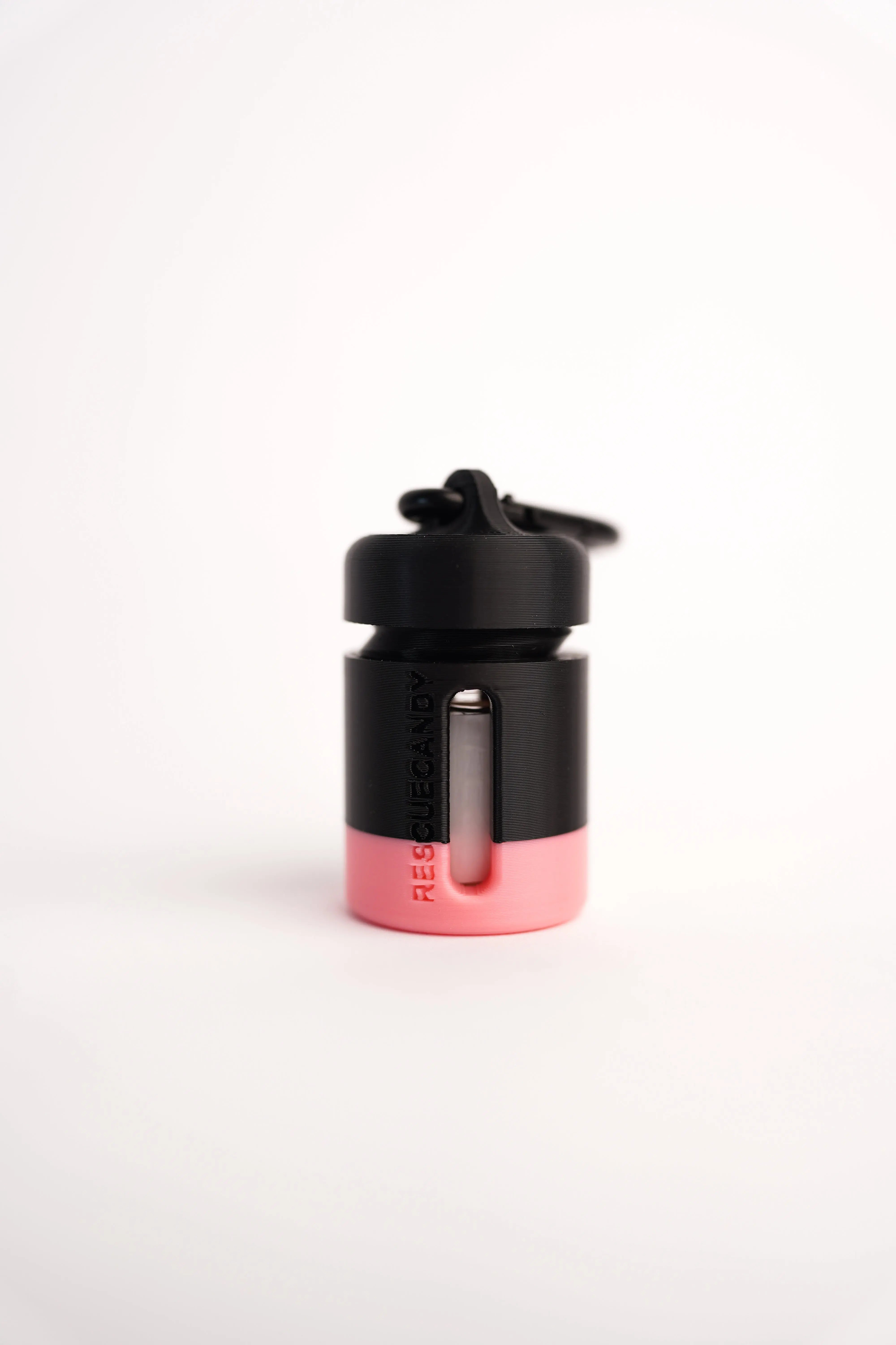 Black Glow Pink Stripe Vial Vault - Rescue Candy
