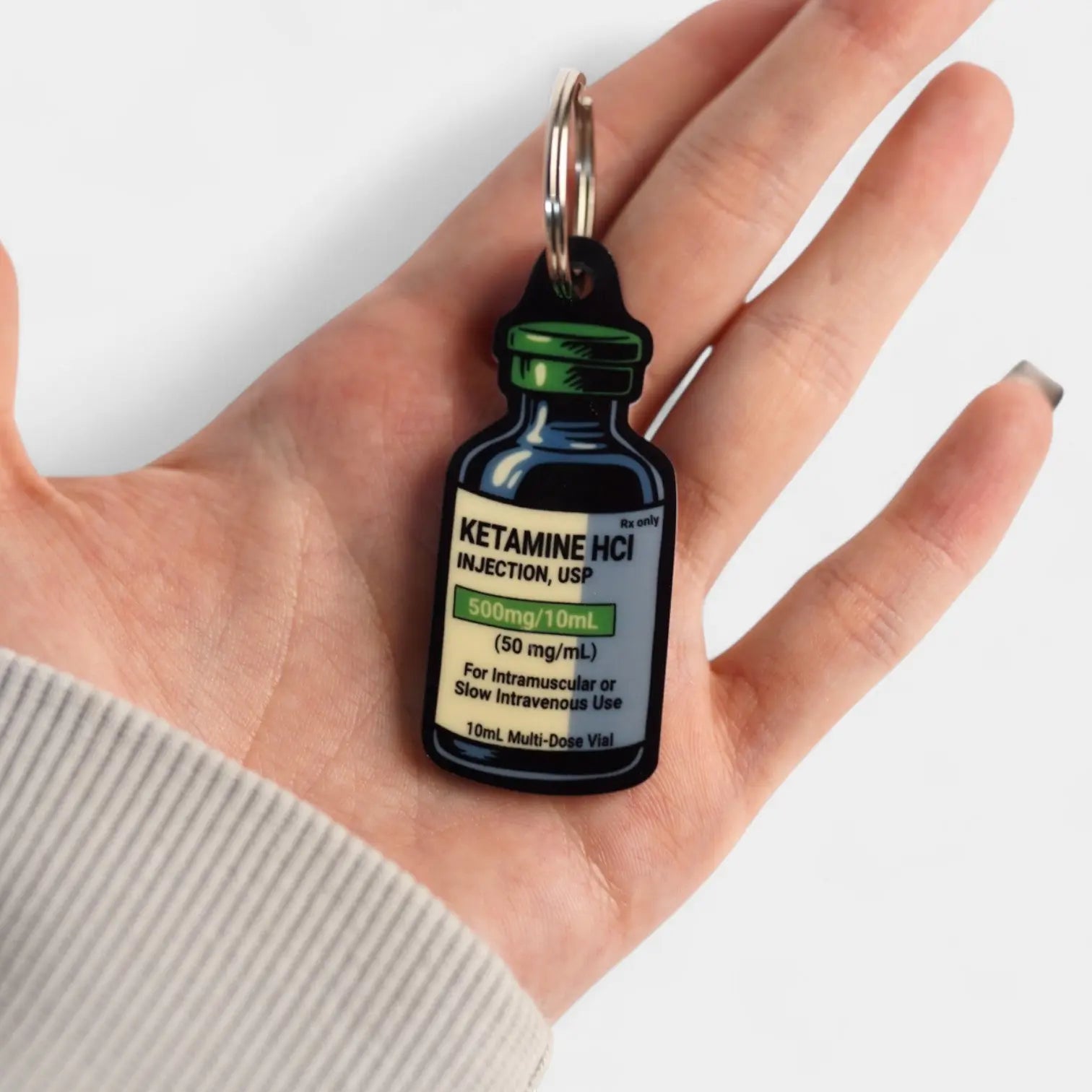Ketamine Vial Keychain - Rescue Candy