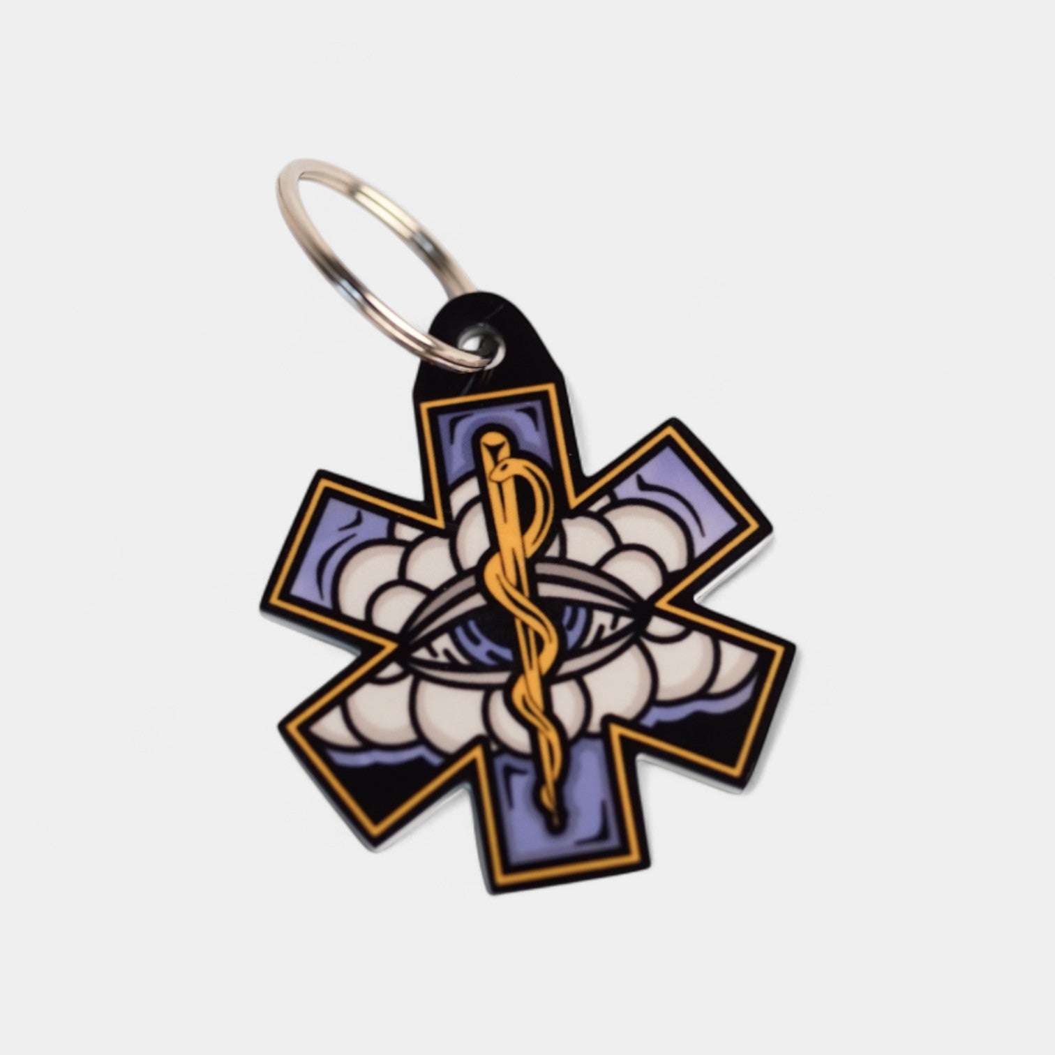 White Cloud Keychain