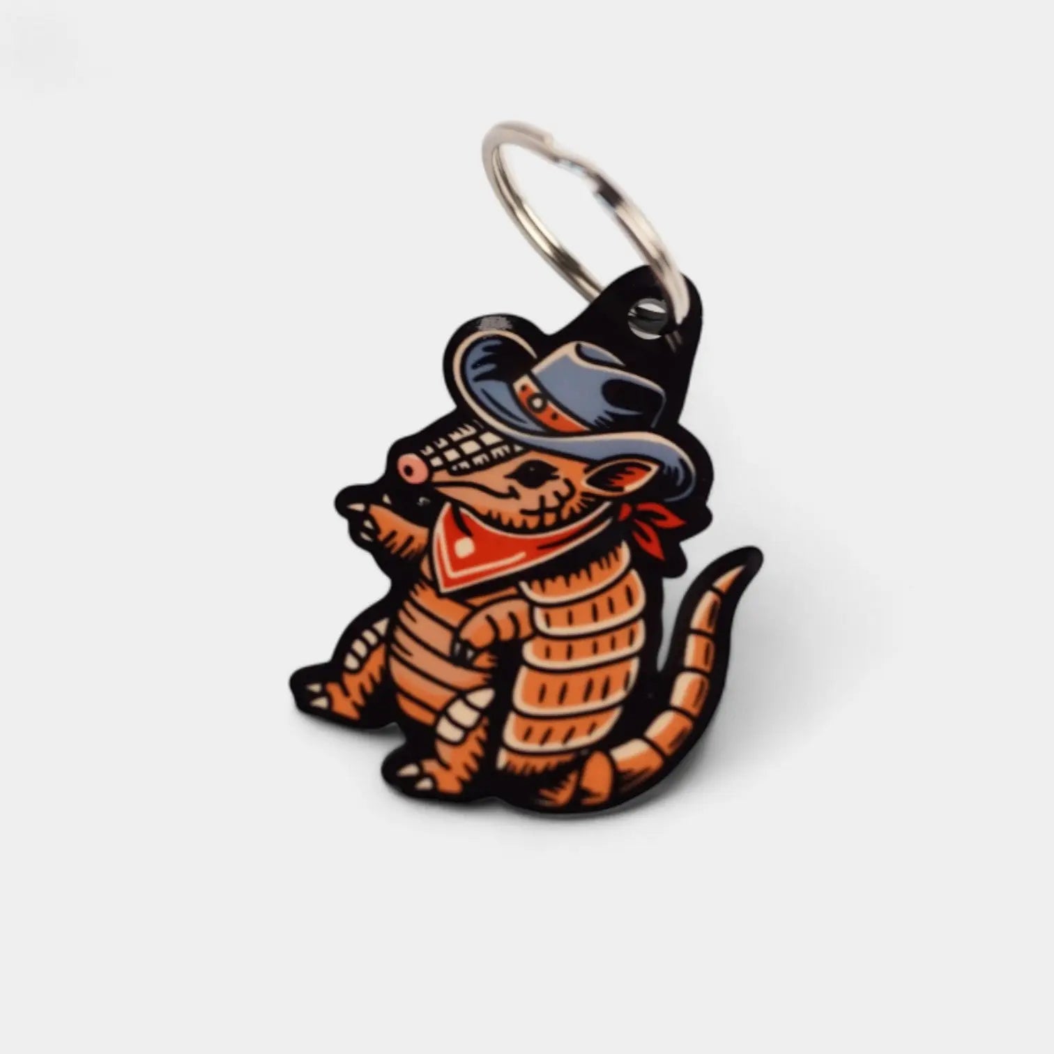Cowboy Armadillo Keychain - Rescue Candy