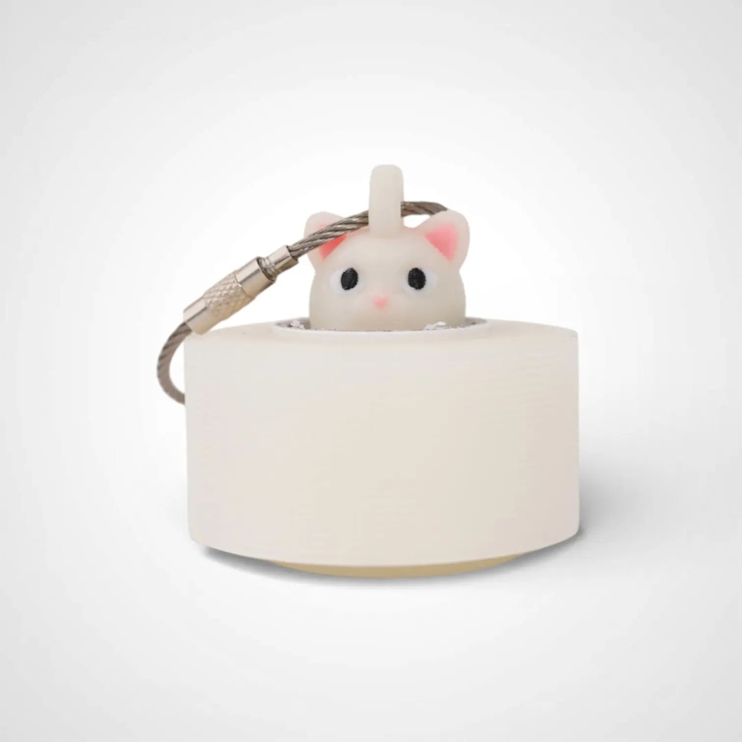 Cat White Glow Roll Holder 1-pack - Rescue Candy