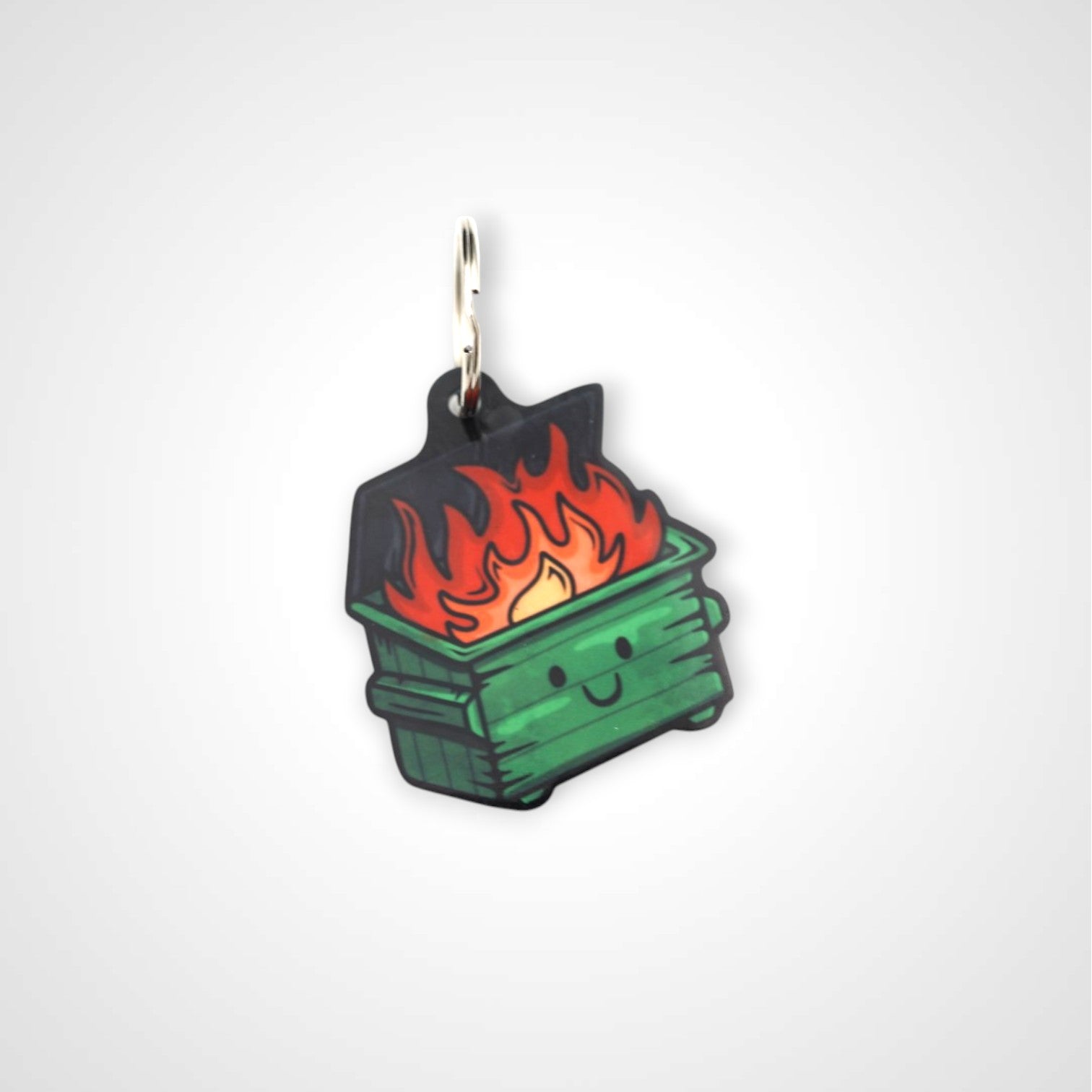 Dumpster Fire Keychain
