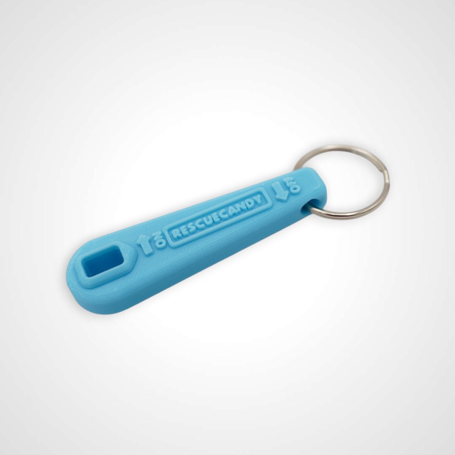 MISPRINT Mini Blue Glow Teal Oxygen Wrench