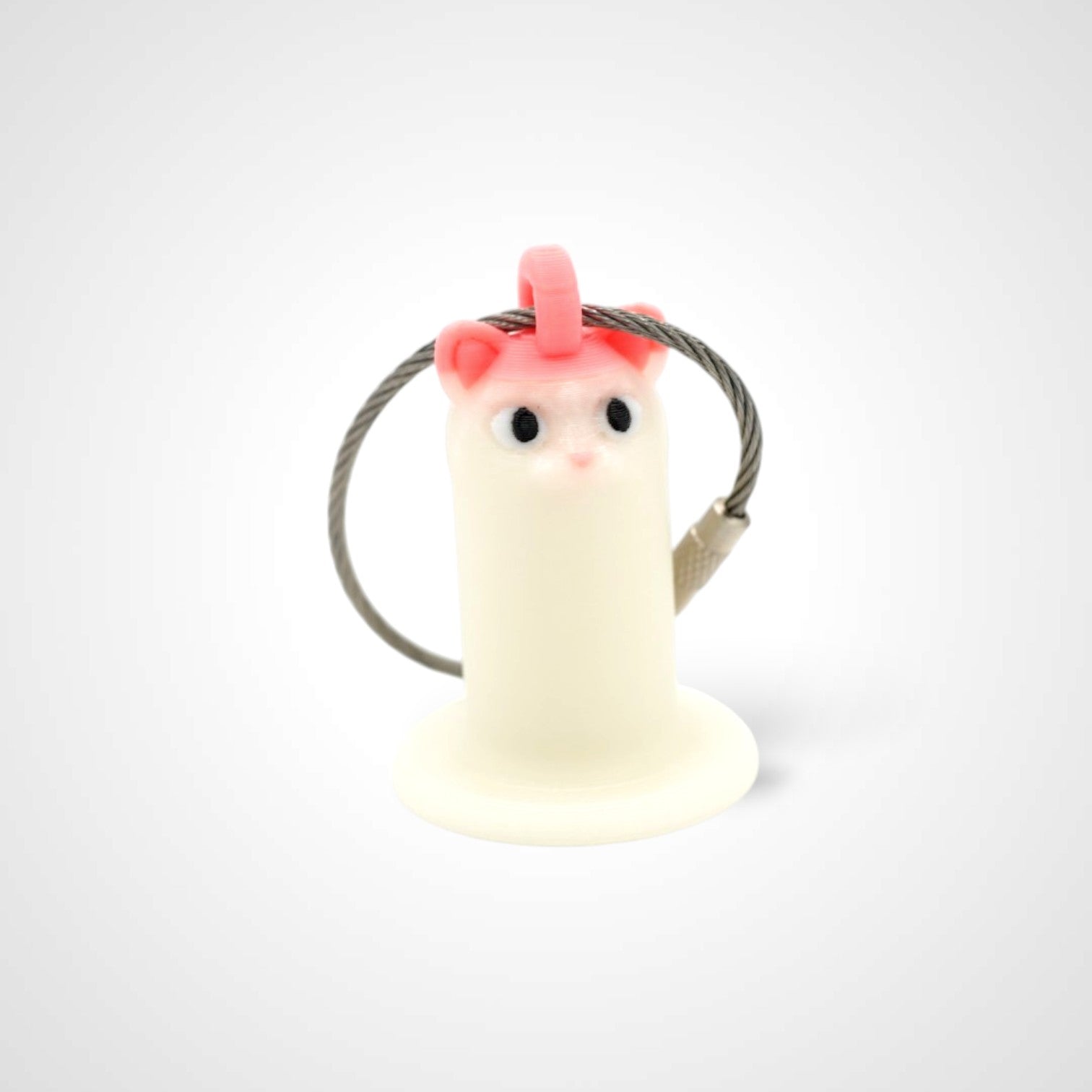 MISPRINT Glow White Cat Roll Holder 1-Inch