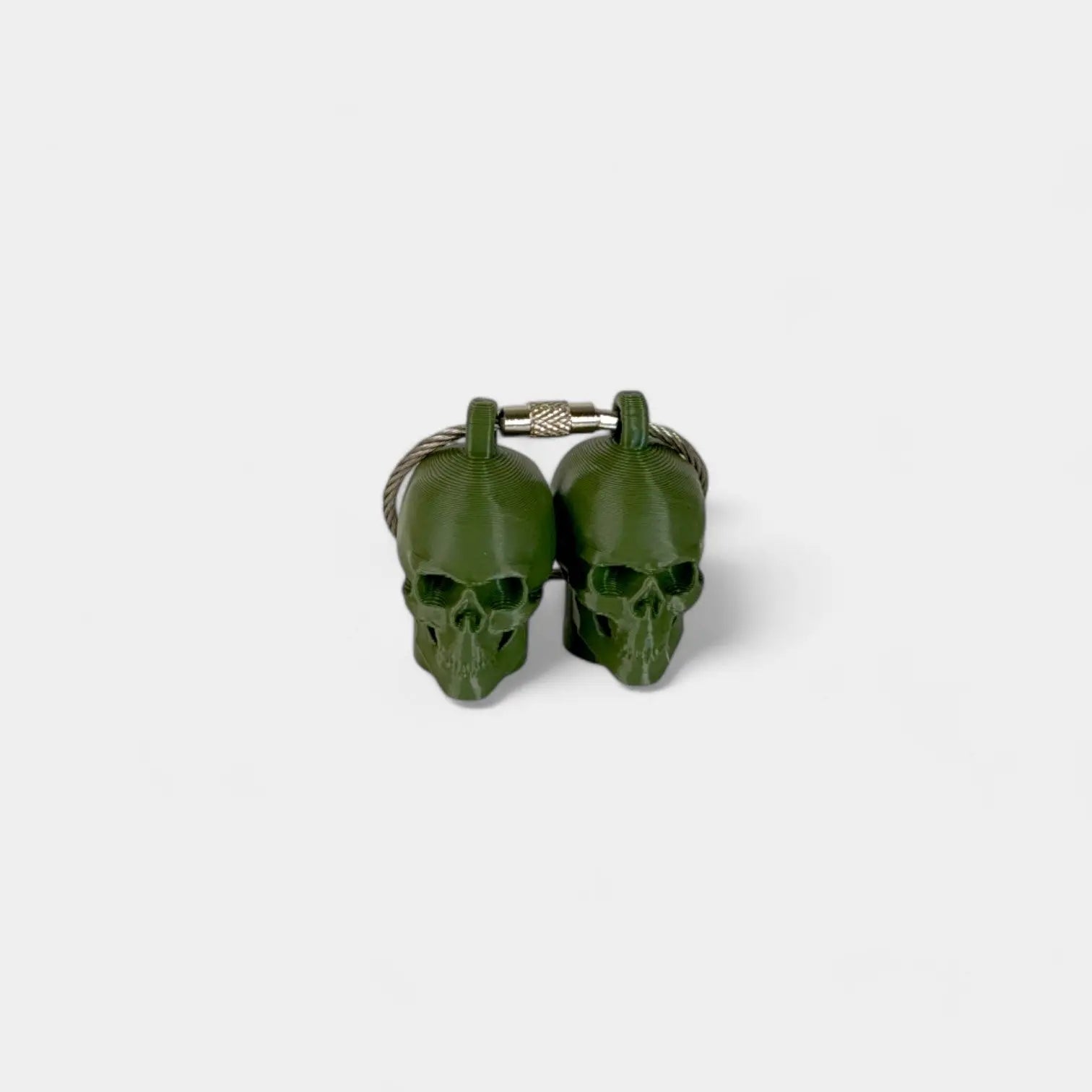 Army Green Anatomical Skull Cap Clip 2-pack - Rescue Candy