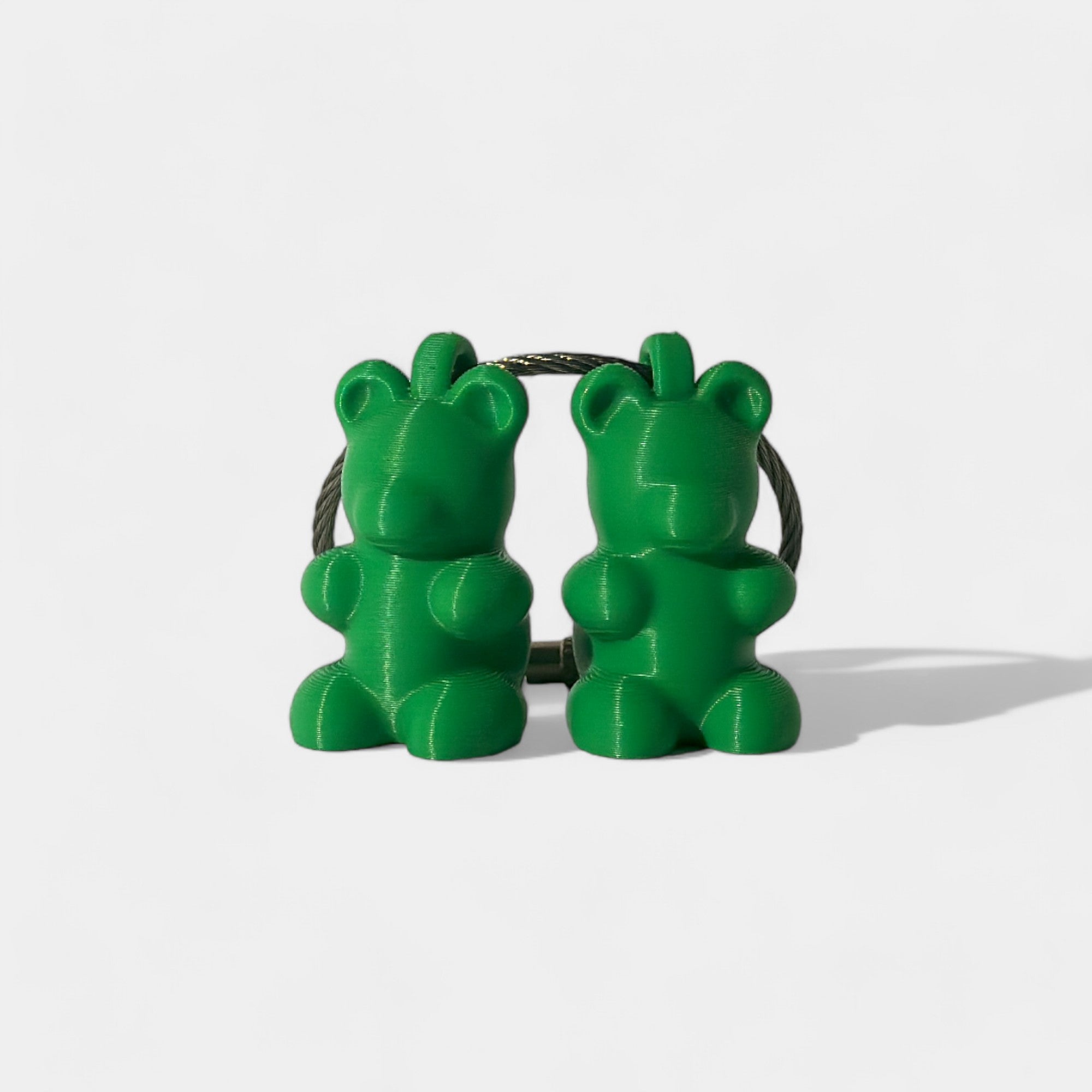 Green Gummy Bear Cap Clip 2-pack - RescueCandy