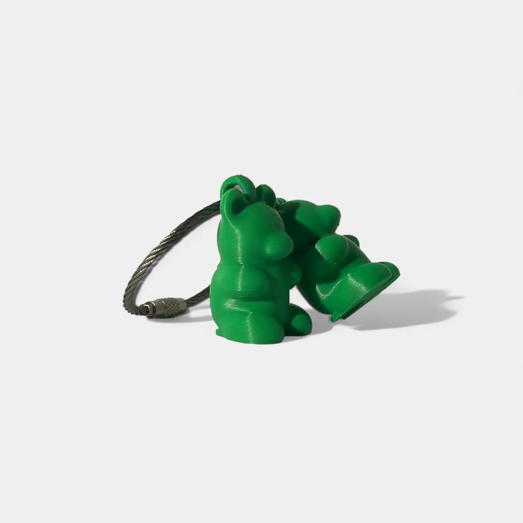 Green Gummy Bear Cap Clip 2-pack - RescueCandy