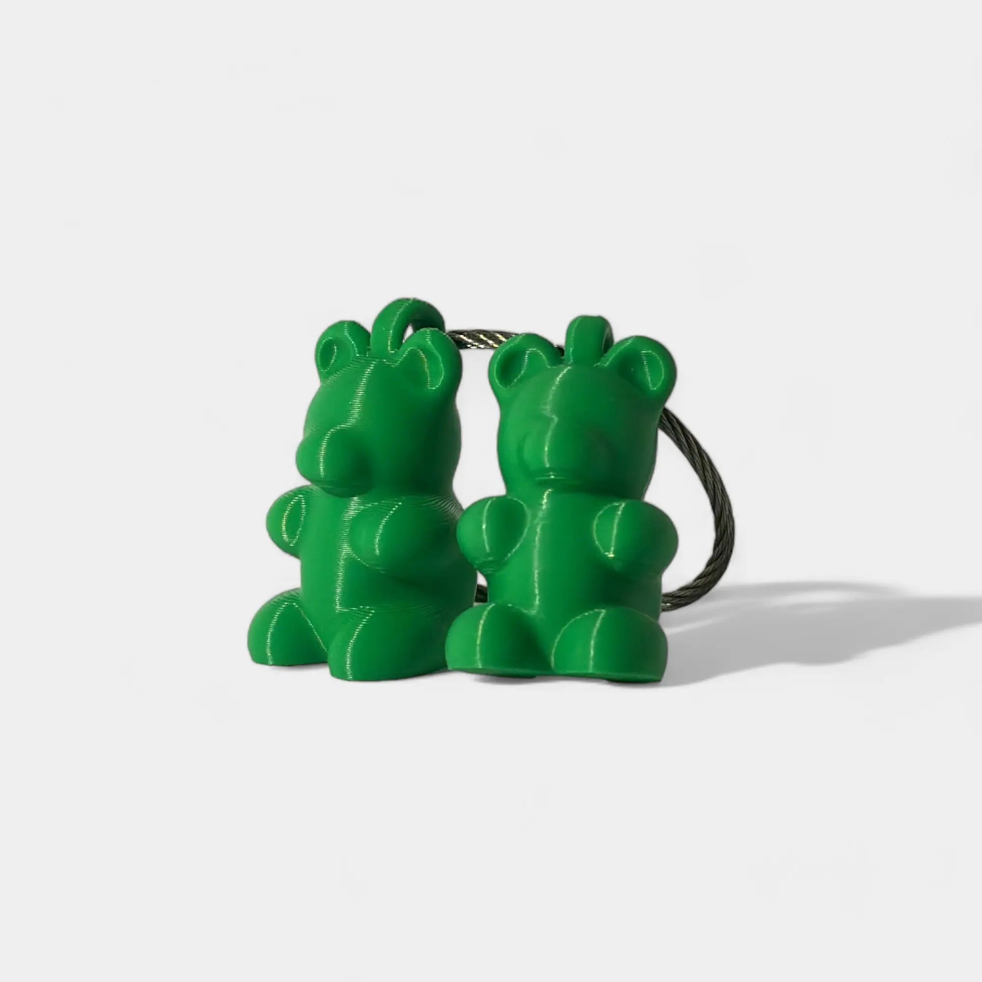 Green Gummy Bear Cap Clip 2-pack - RescueCandy