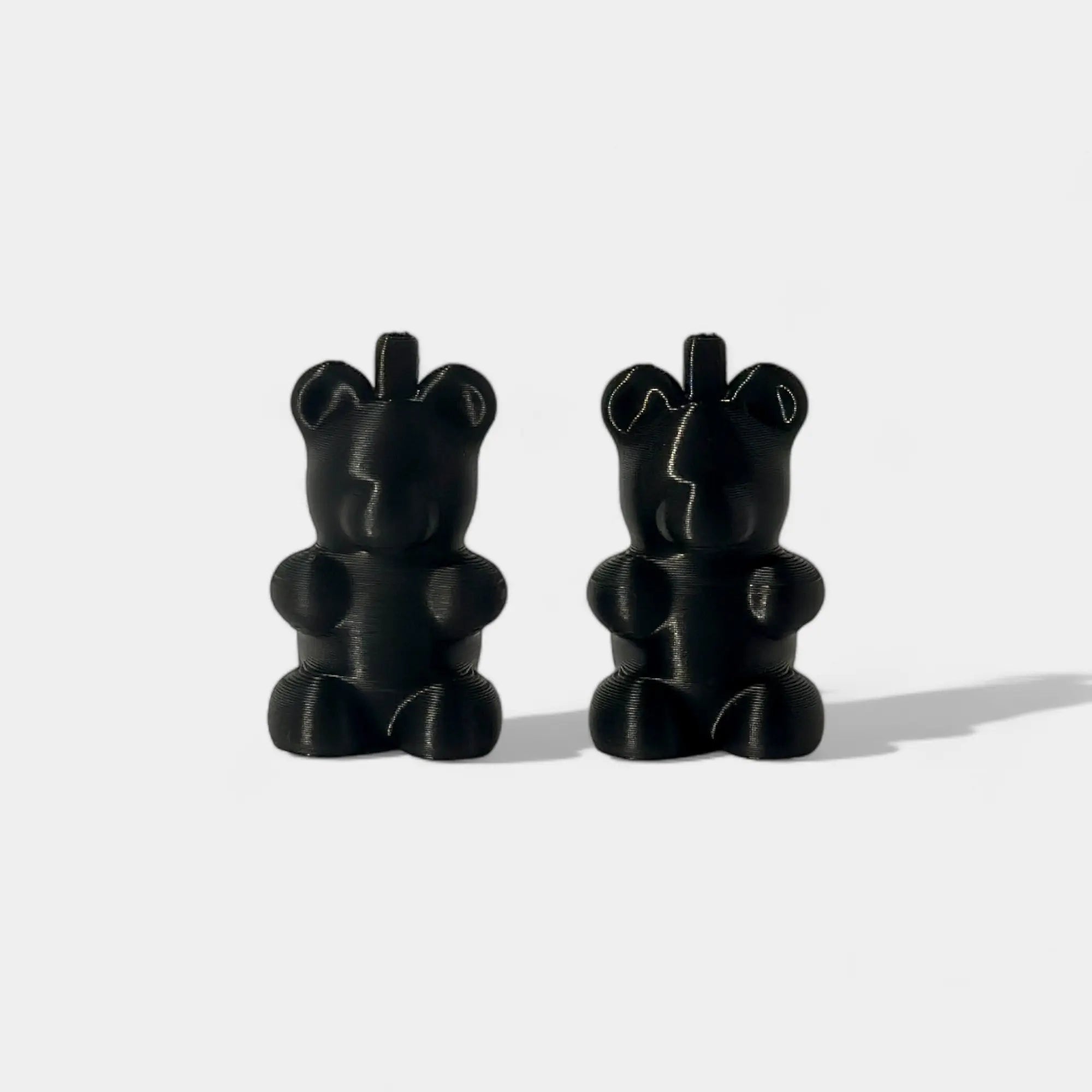 Black Gummy Bear Cap Clip 2-pack - RescueCandy