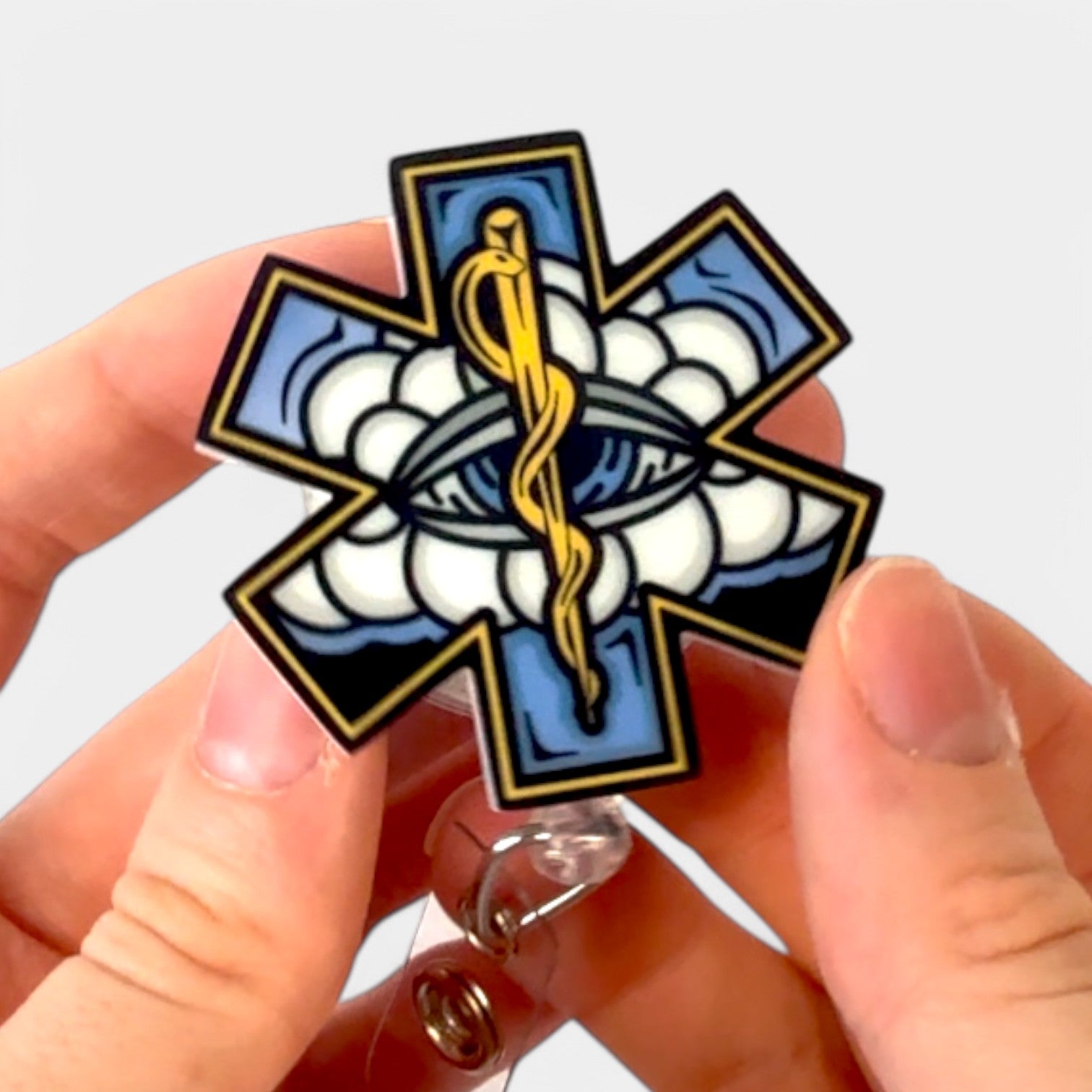 White Cloud Badge Reel