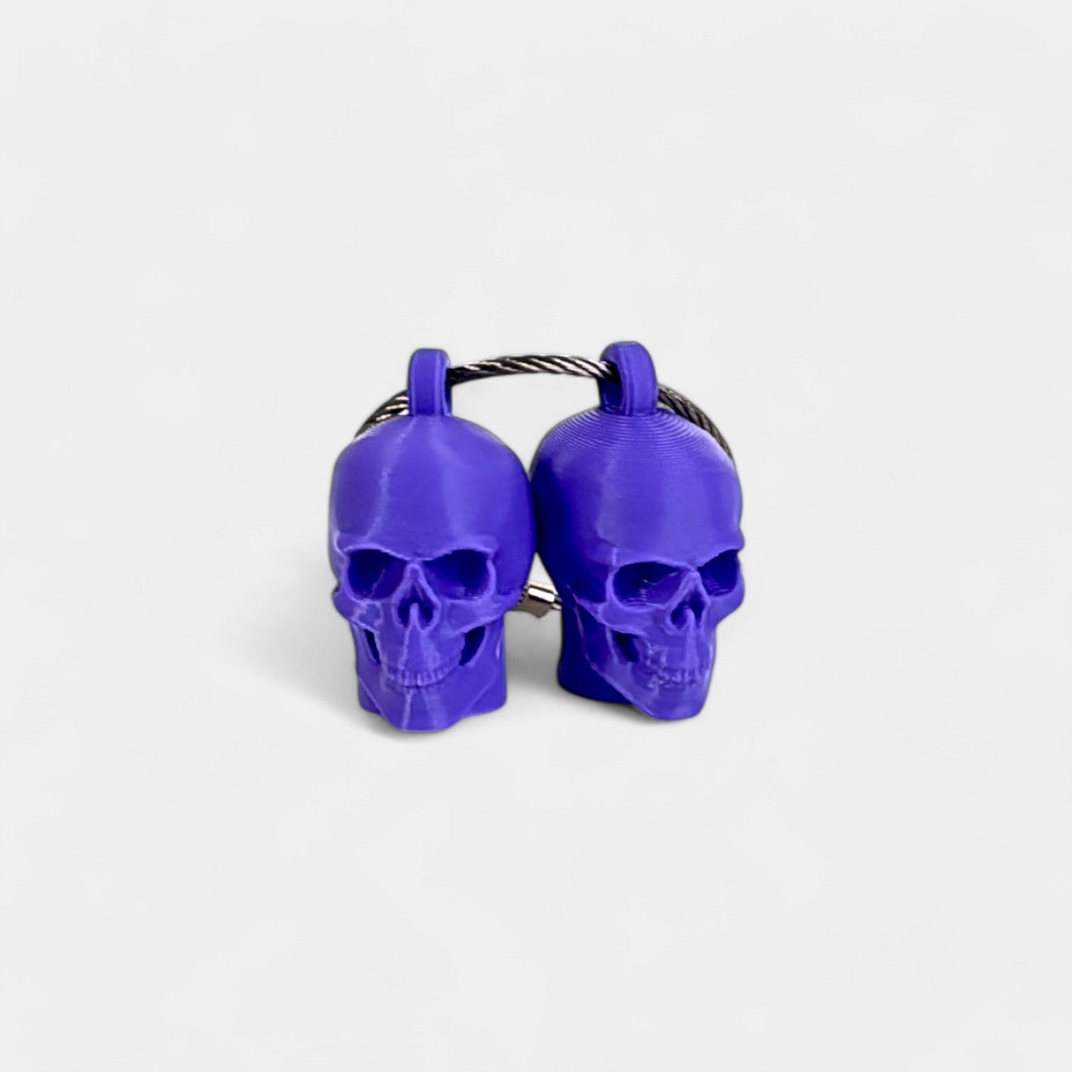 Purple Anatomical Skull Cap Clip 2-pack