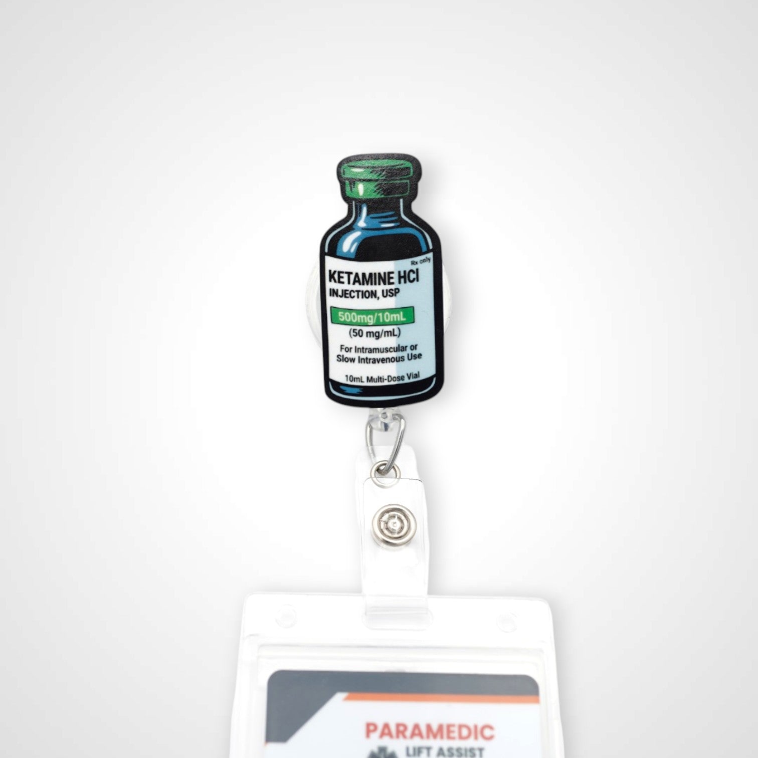 Ket Vial Badge Reel
