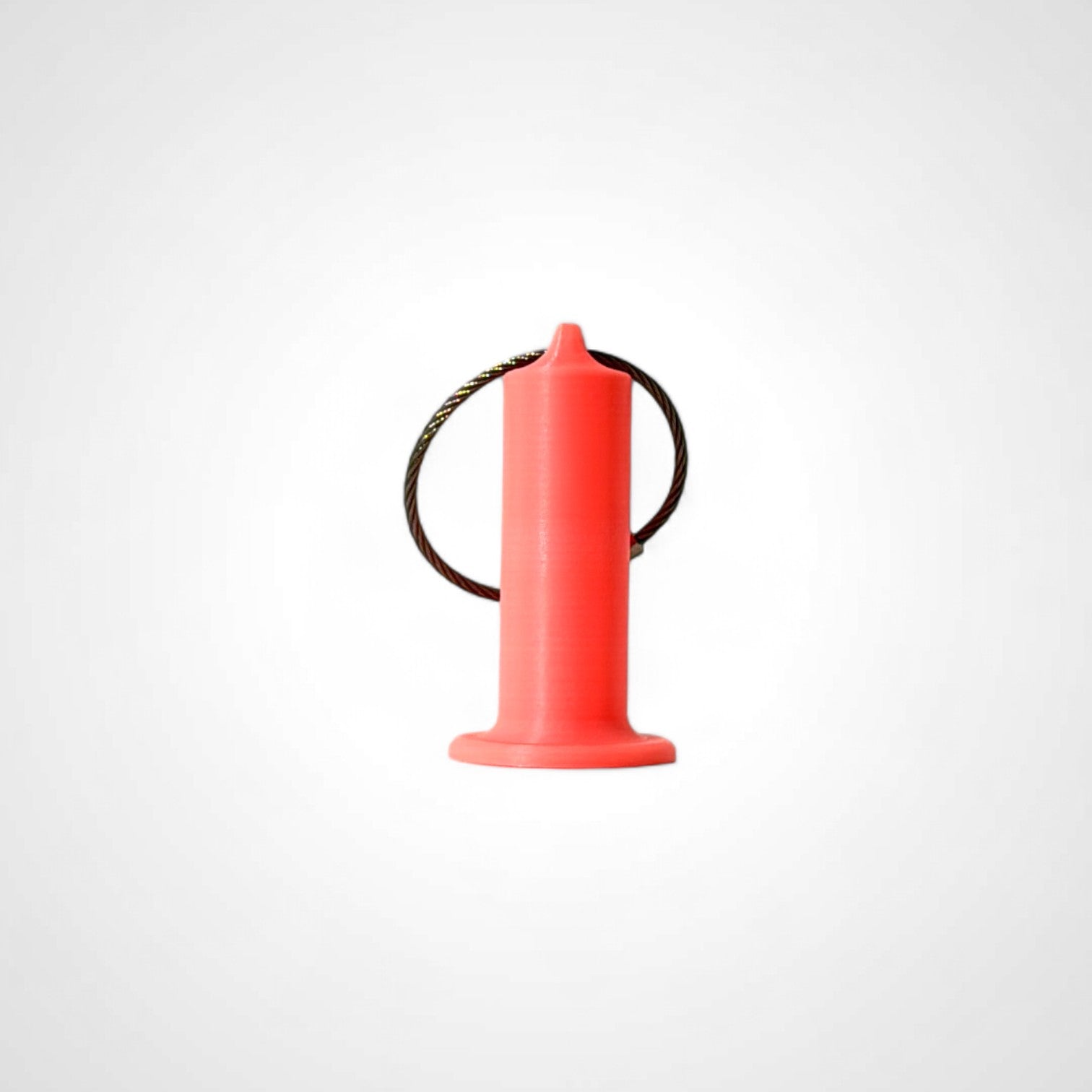 a compact pink glow orange roll holder 2 inches tall to hold and tape and coban for EMS, paramedics, EMT's, nurses, flightmed, vetmed, and athletic trainers