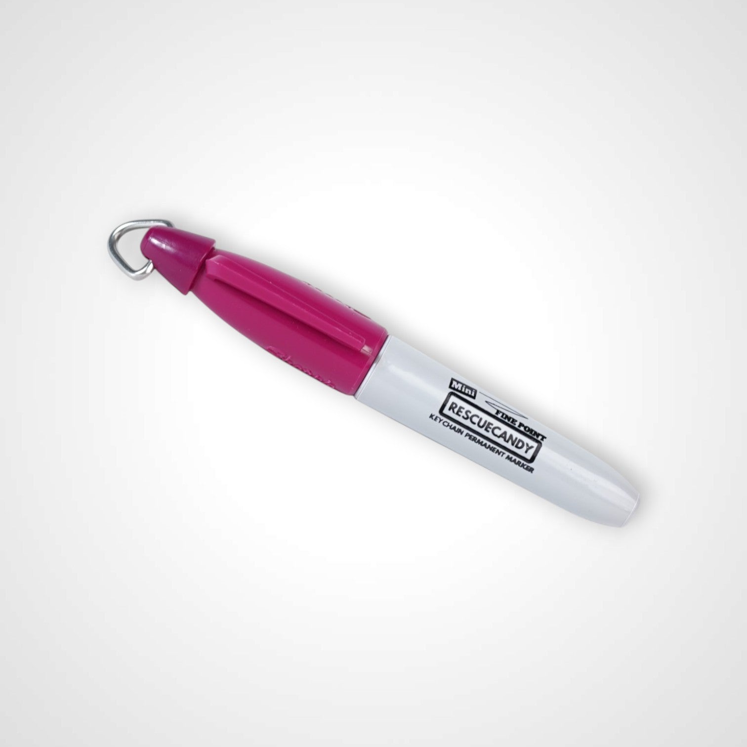 Purple keychain Sharpie with Rescuecandy logo.