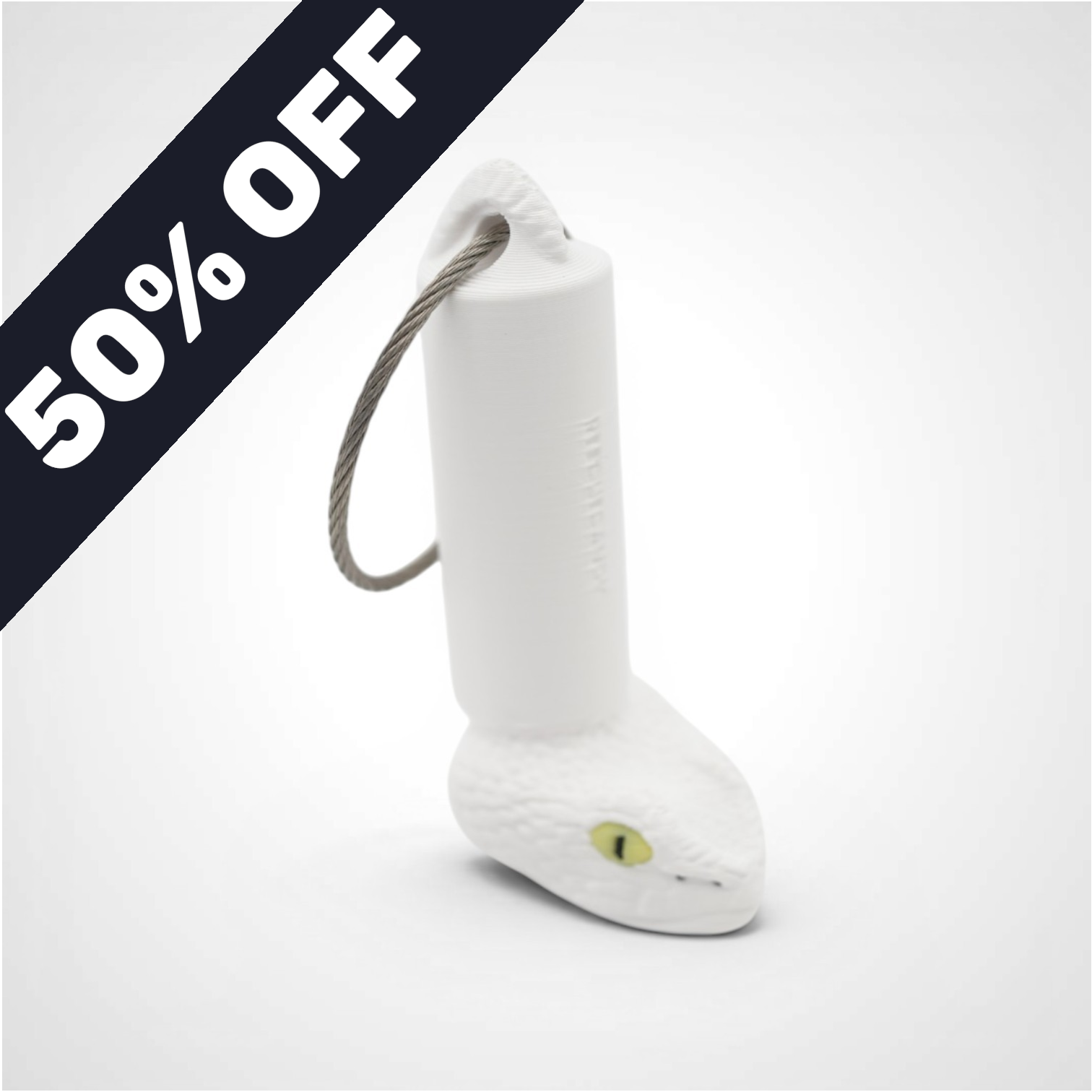 MISPRINT Snake White Roll Holder 1-Pack