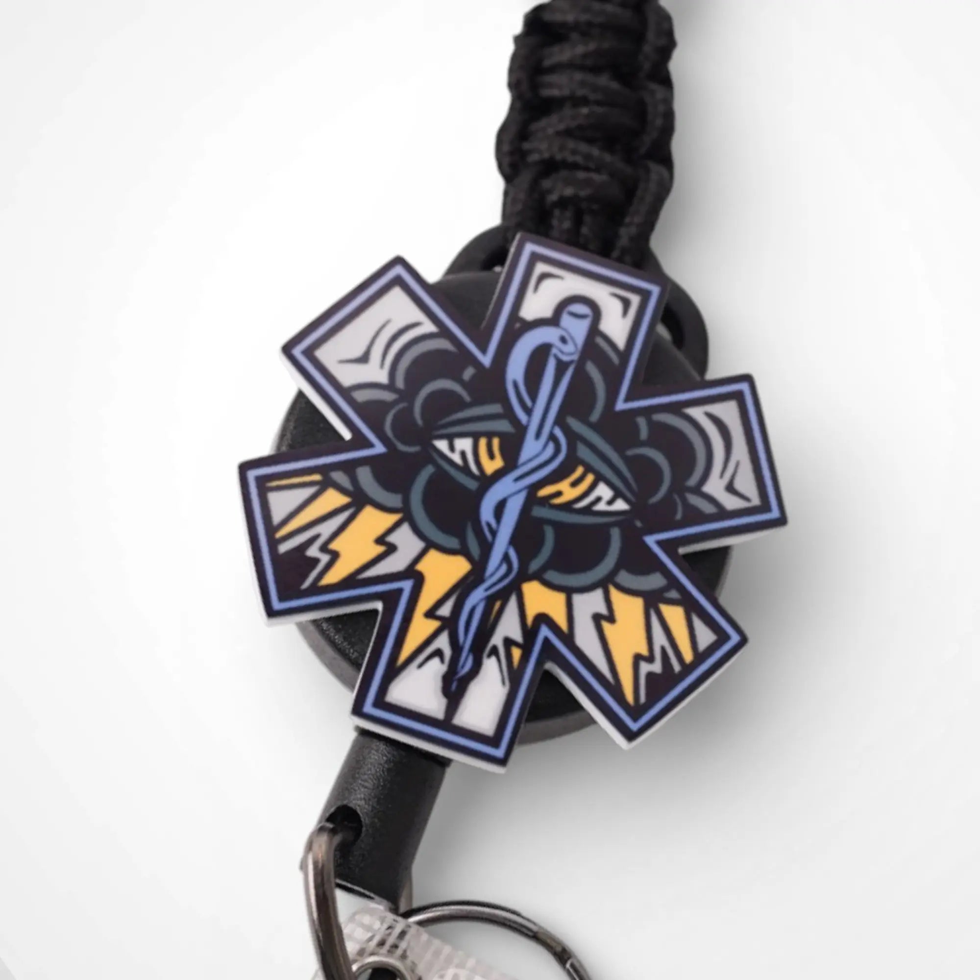 Black Cloud Badge Reel - Rescue Candy