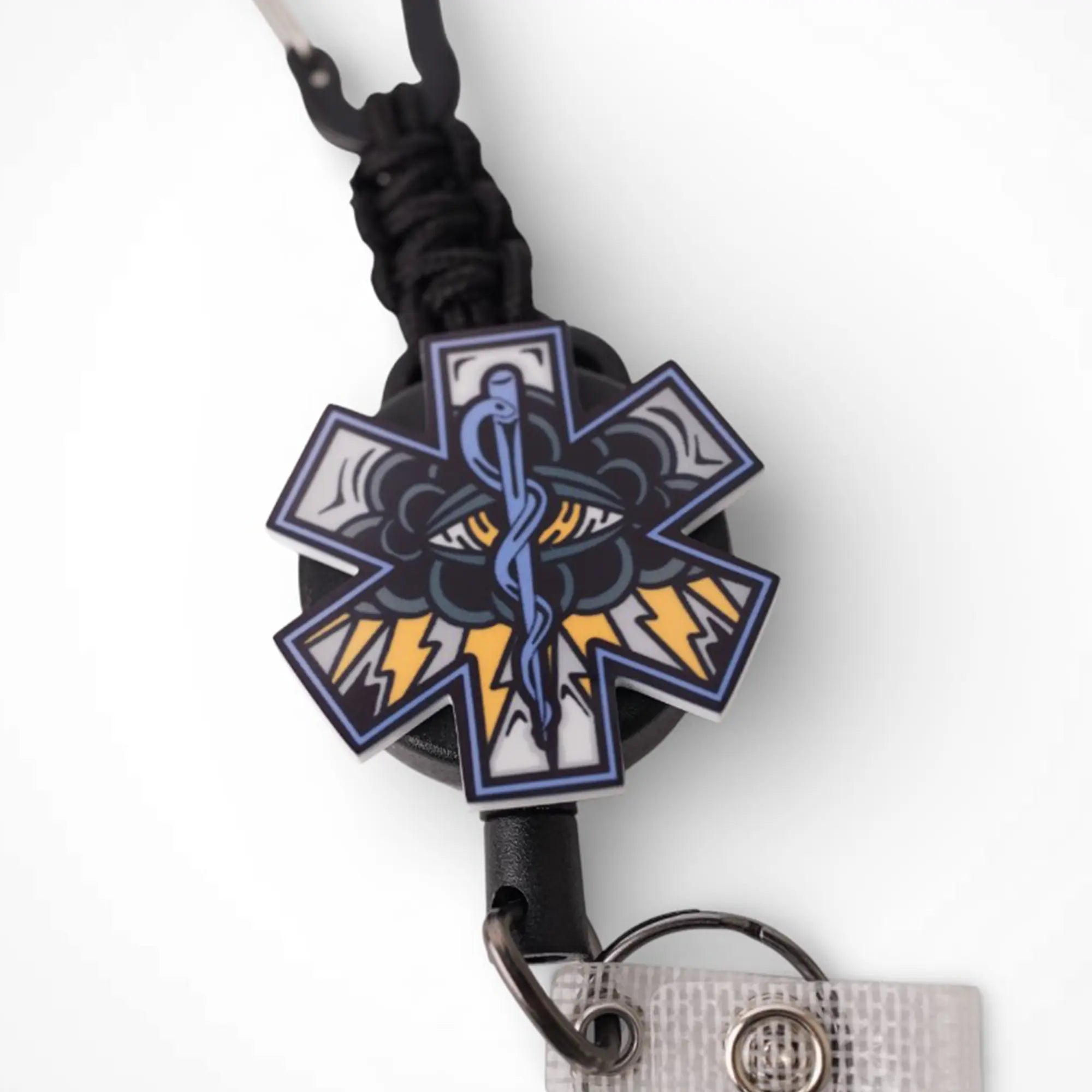 Black Cloud Badge Reel - Rescue Candy