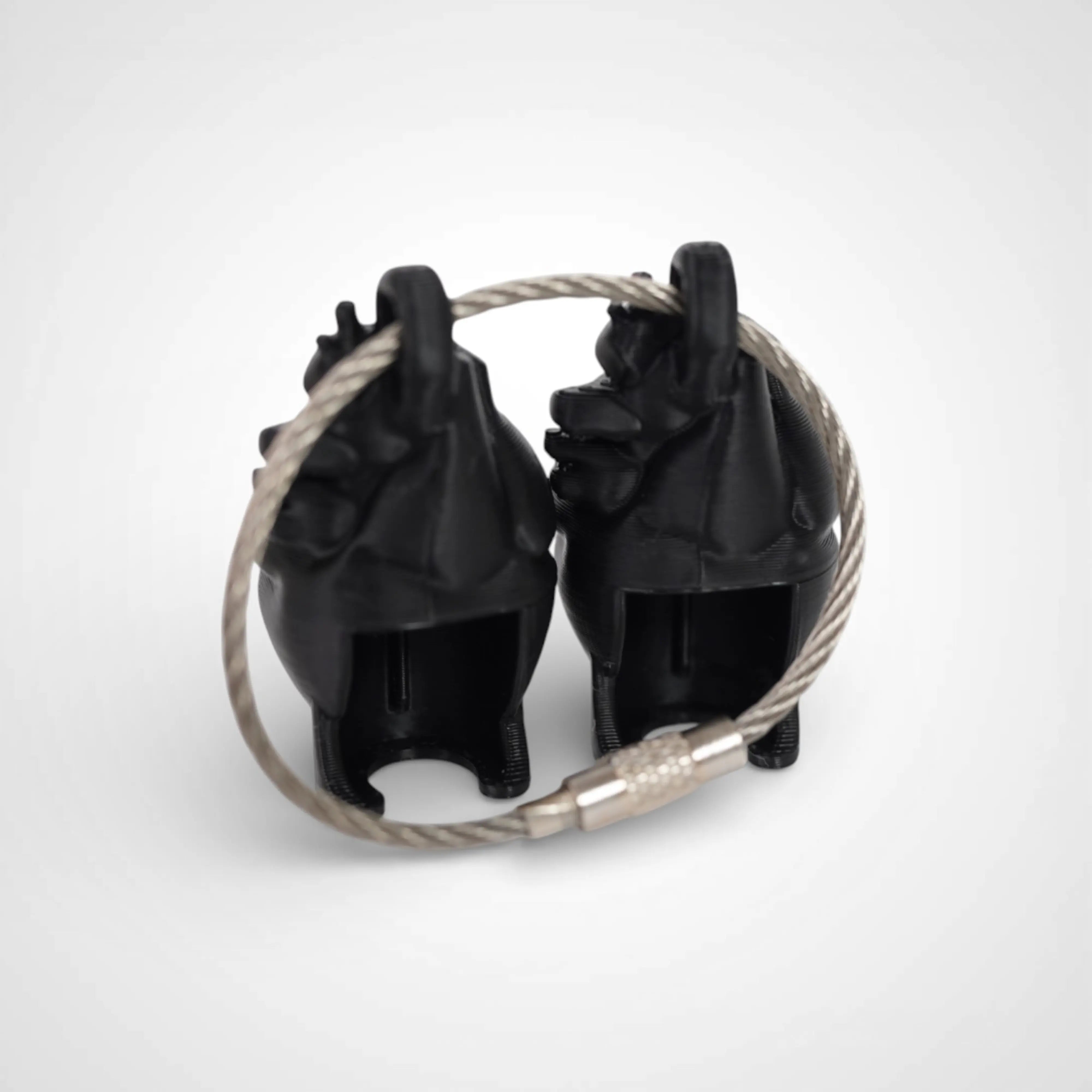 Black Anatomical Heart Cap Clip 2-pack - Rescue Candy