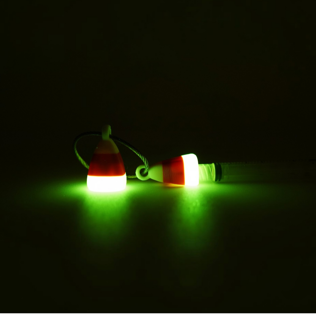 Glow Candy Corn Cap Clip 2-pack