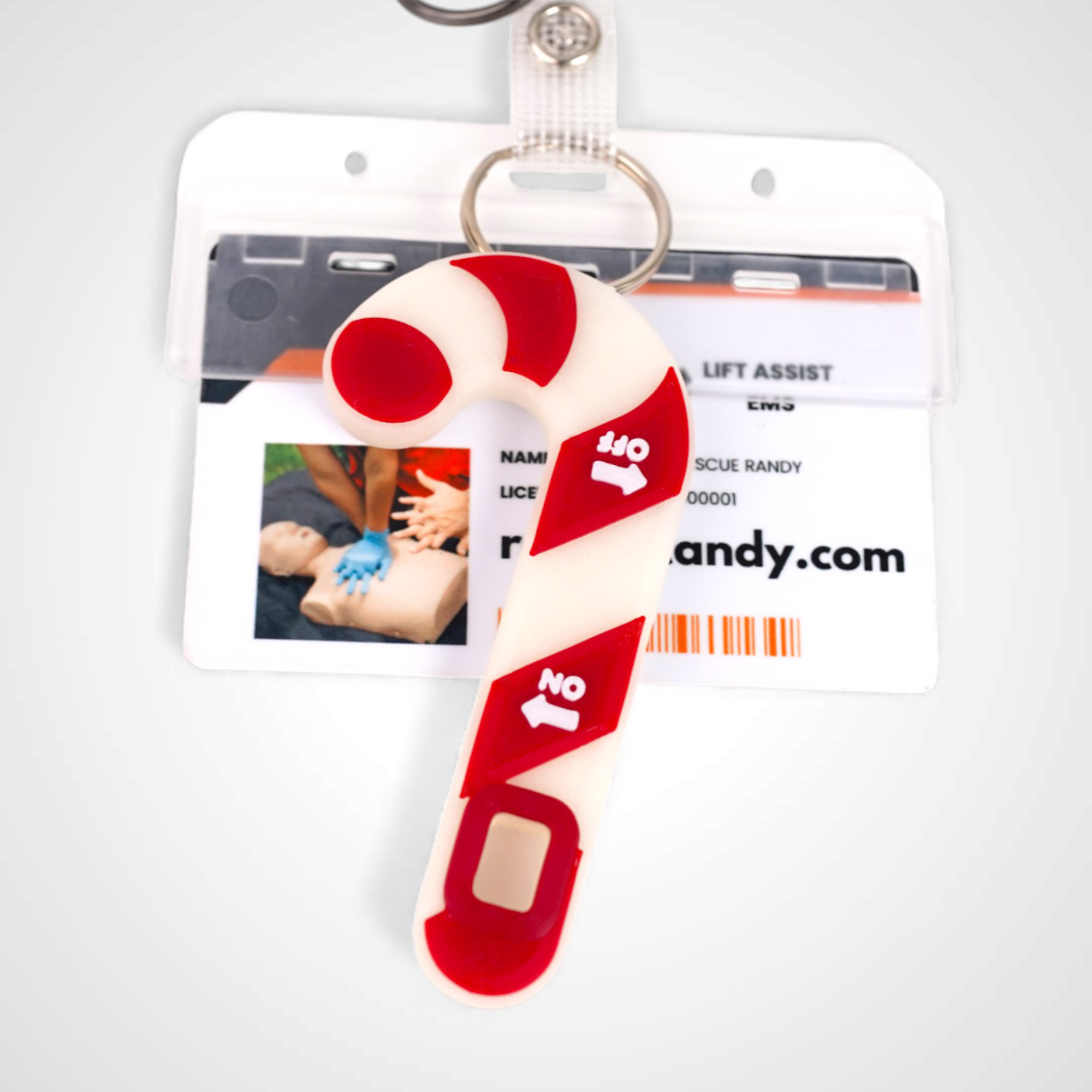 Glow Candy Cane Oxygen Wrench