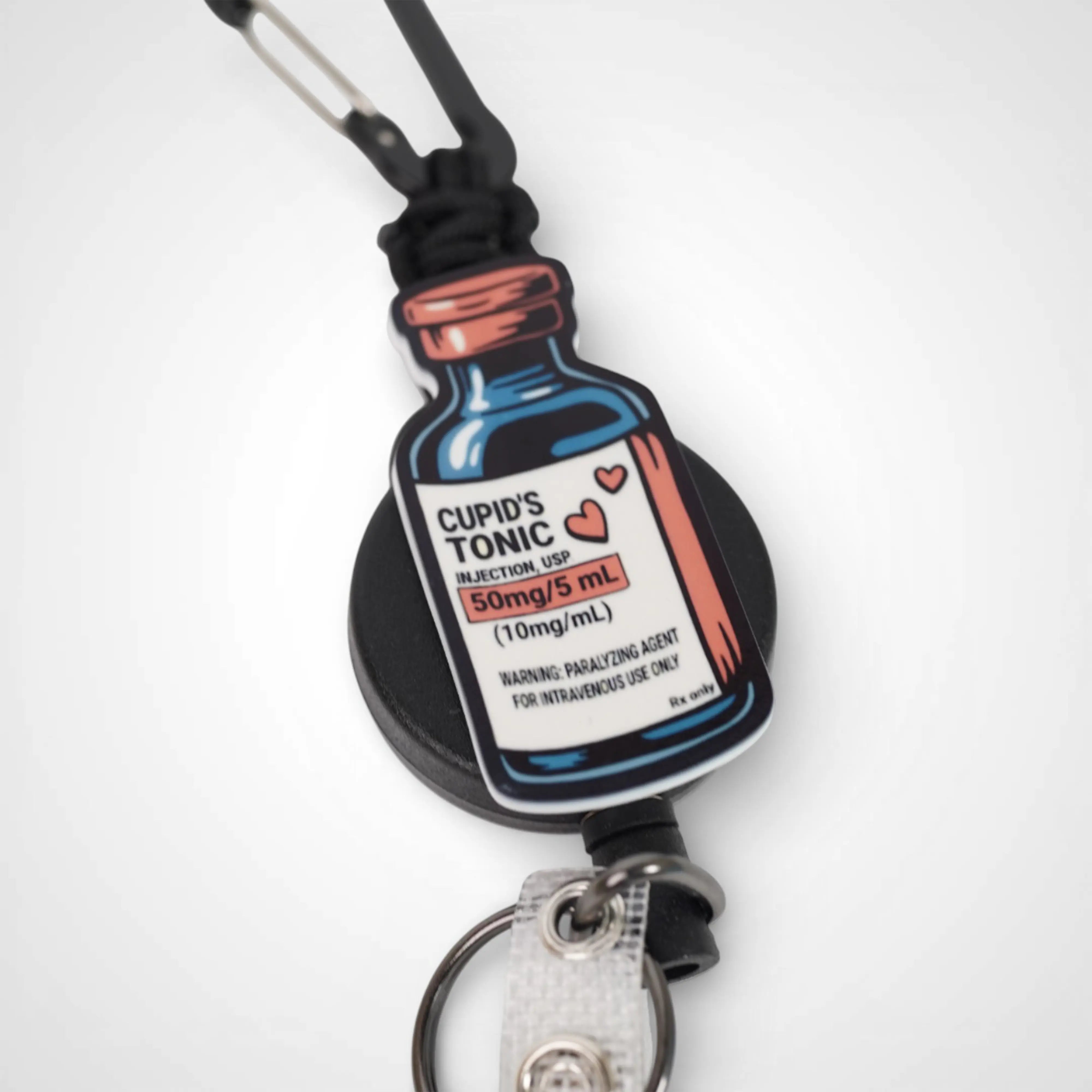 Cupid's Tonic Badge Reel - Rescue Candy