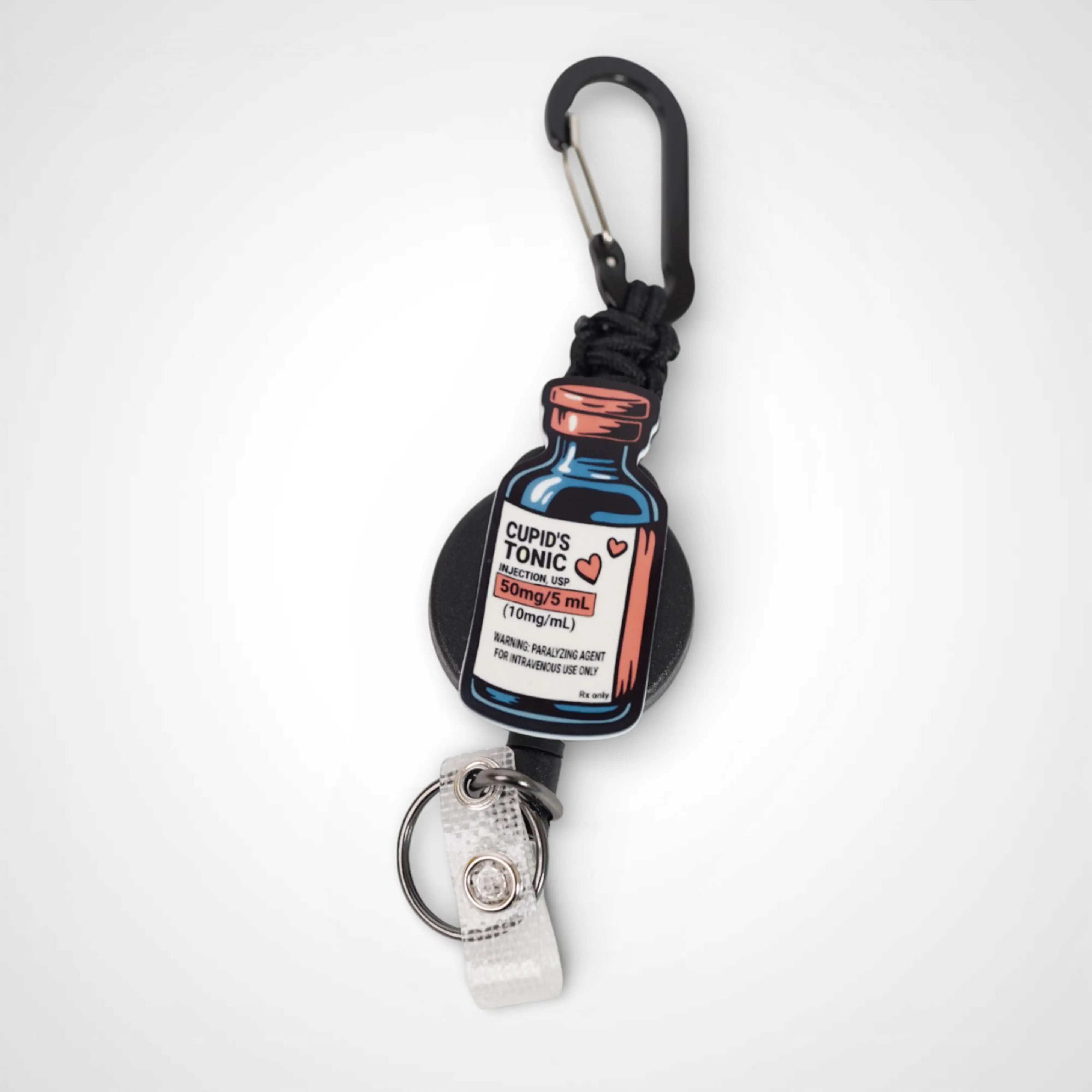 Cupid's Tonic Badge Reel - Rescue Candy