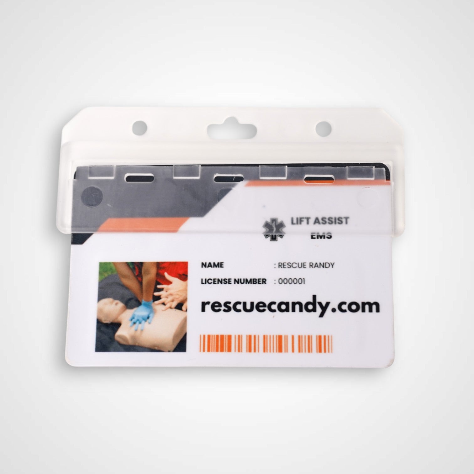 Horizontal Half Rigid Badge Holder