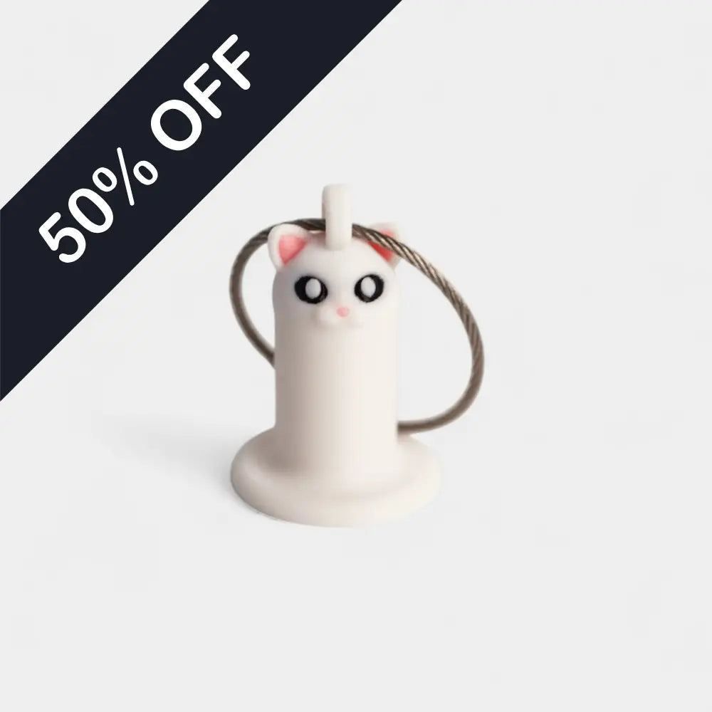 MISPRINT White Cat Black Eyes - Rescue Candy