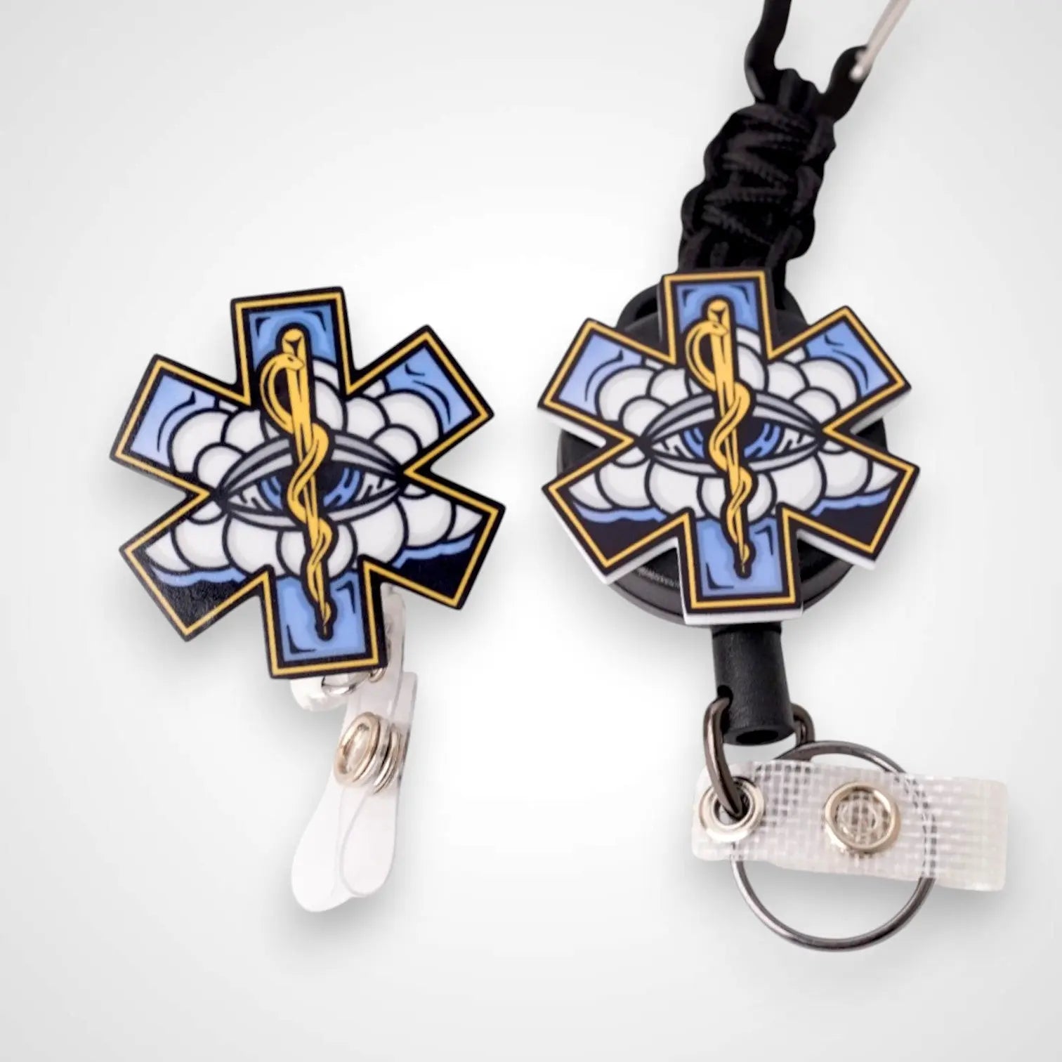 White Cloud Badge Reel - Rescue Candy