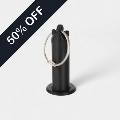 MISPRINT Cat Black Roll Holder 1-pack