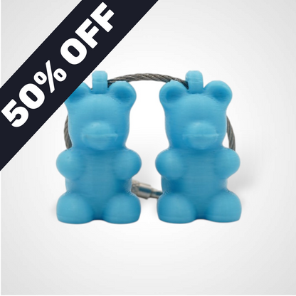 MISPRINT Blue Gummy Bear Cap Clip 2-pack