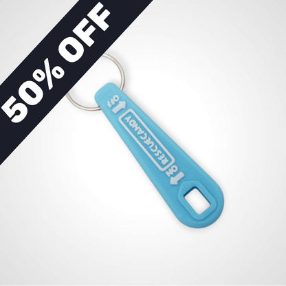 MISPRINT Mini Blue Glow Teal Oxygen Wrench