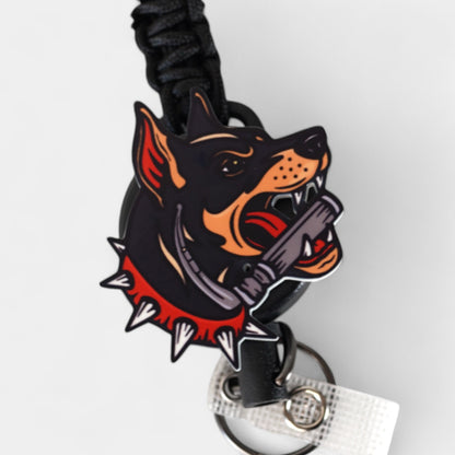 Doberman Badge Reel
