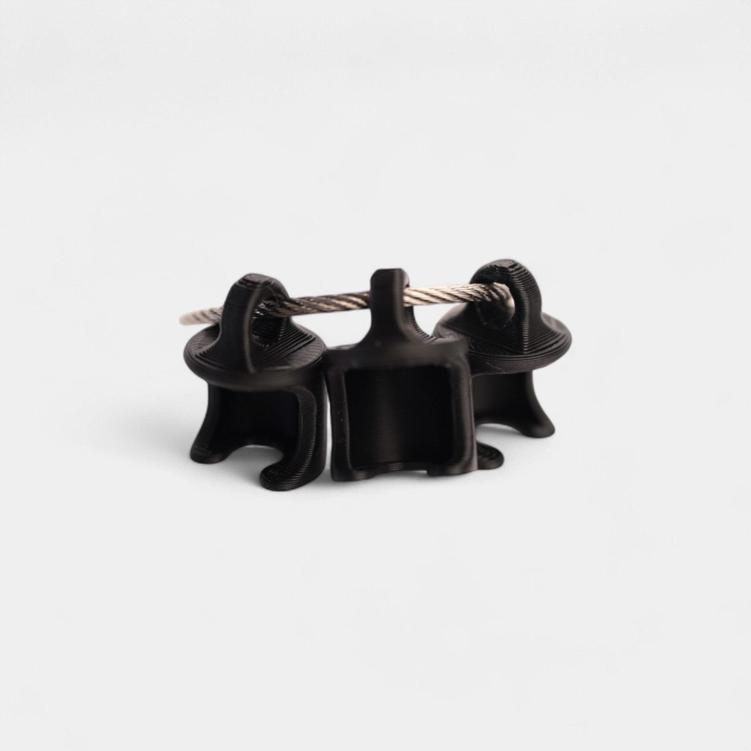 Black Classic Cap Clip (FOR B BRAUN CAPS) 3-pack