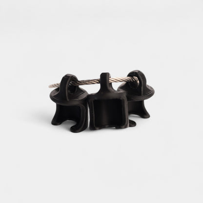 Black Classic Cap Clip (FOR B BRAUN CAPS) 3-pack