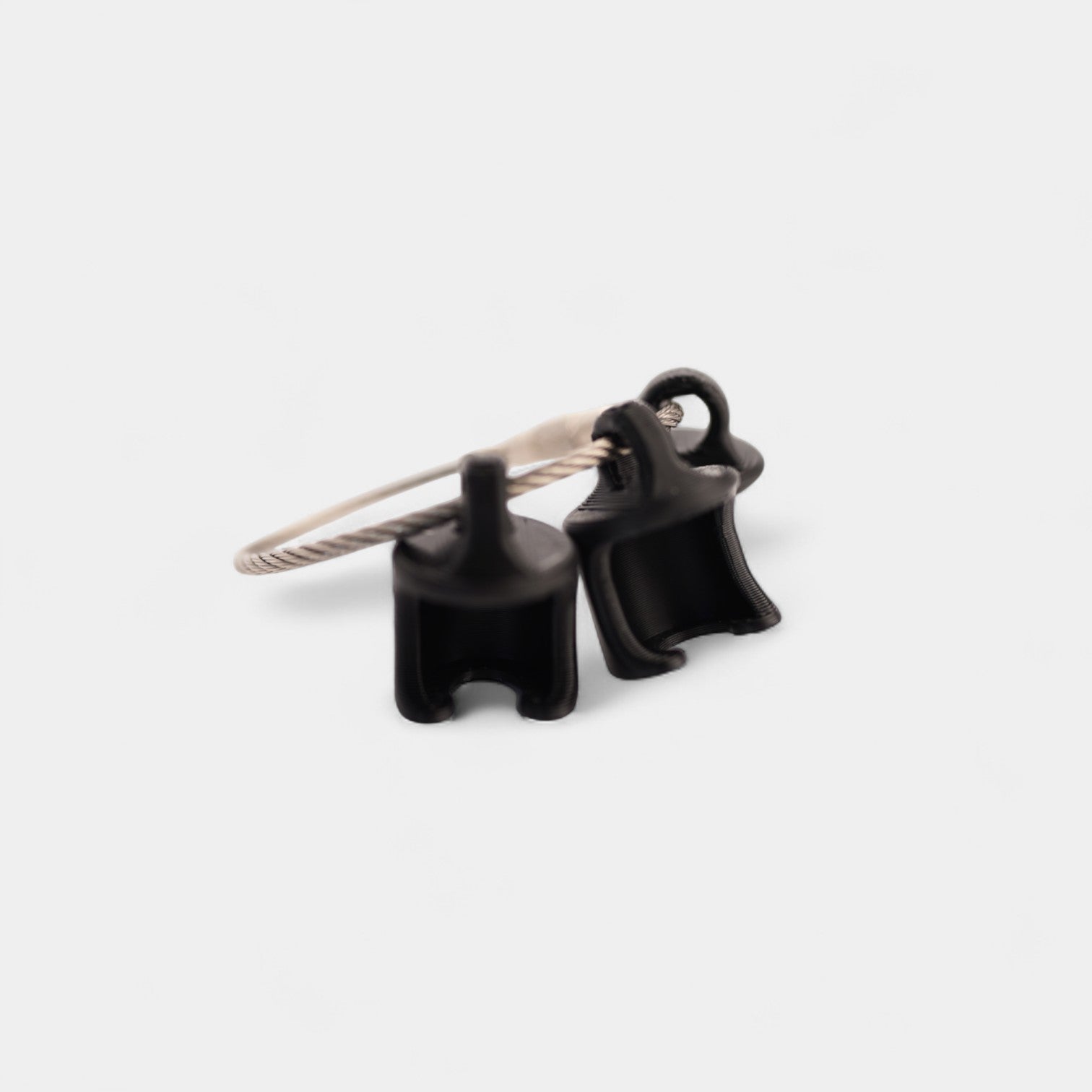 Black Classic Cap Clip (FOR B BRAUN CAPS) 3-pack