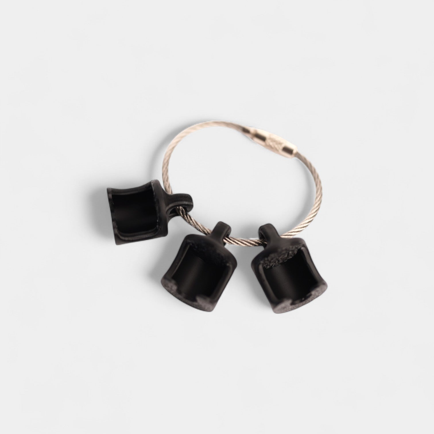 Black Classic Cap Clip (FOR B BRAUN CAPS) 3-pack