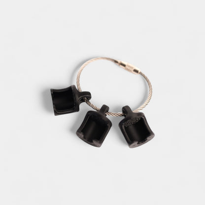 Black Classic Cap Clip (FOR B BRAUN CAPS) 3-pack